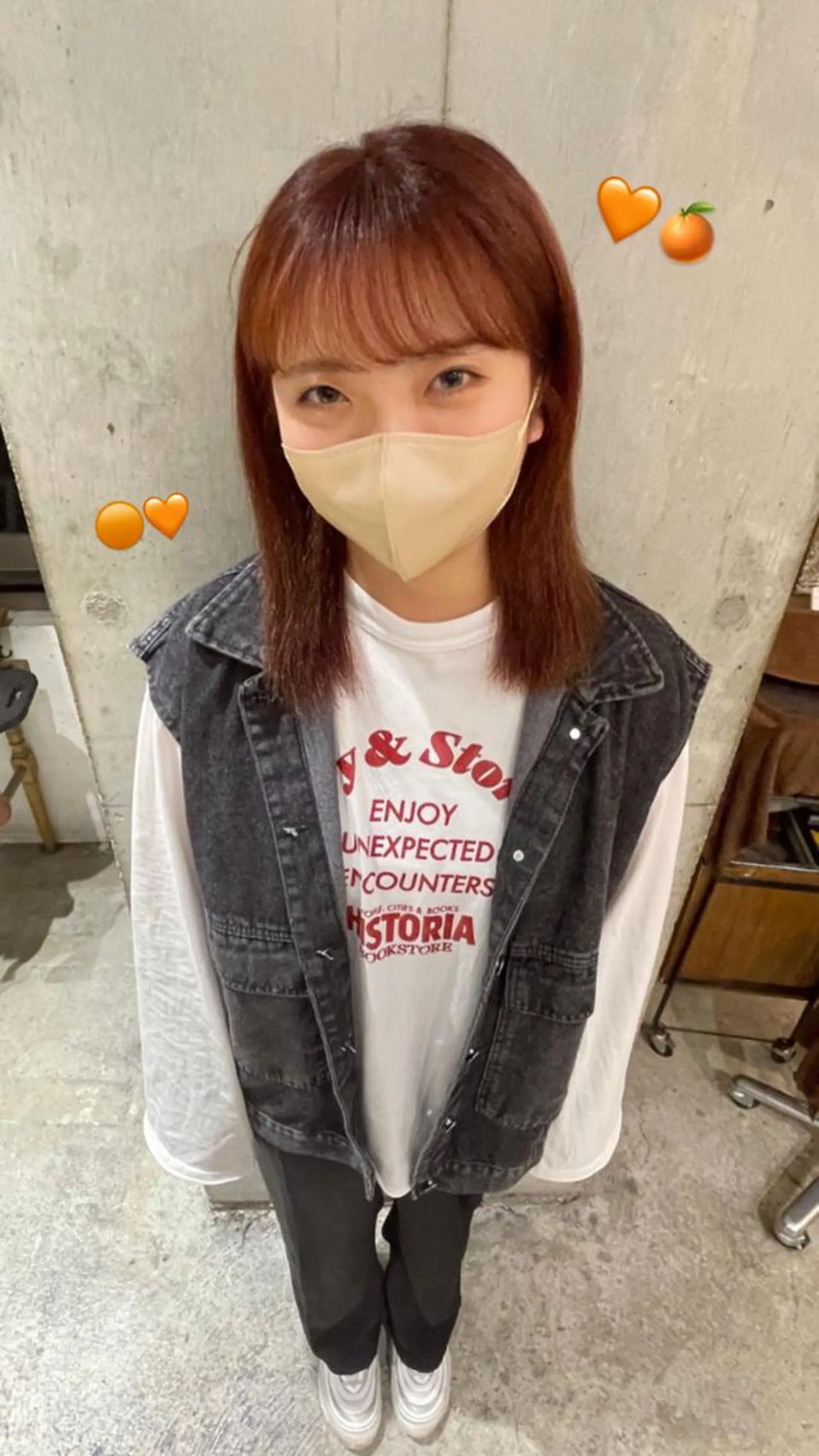 ショート カラー ブリーチ ブリーチなしカラー loely 💞miyuのヘアスタイル