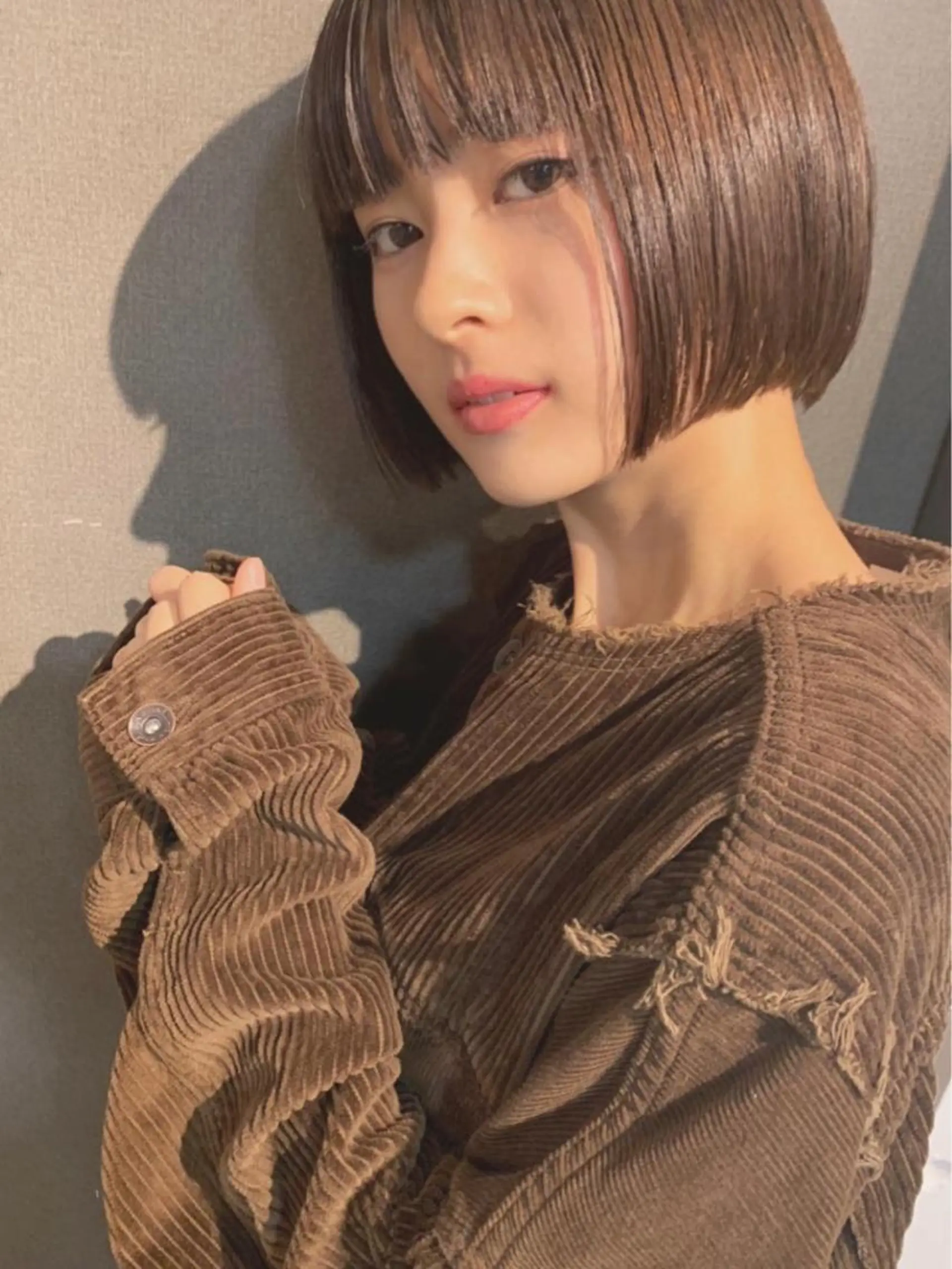 ショート カラー パーマ ヘアアレンジ メンズ キッズ ネイル マツエク・マツパ ショコラグレージュ グレージュ ボブ 古賀 侑磨のヘアスタイル