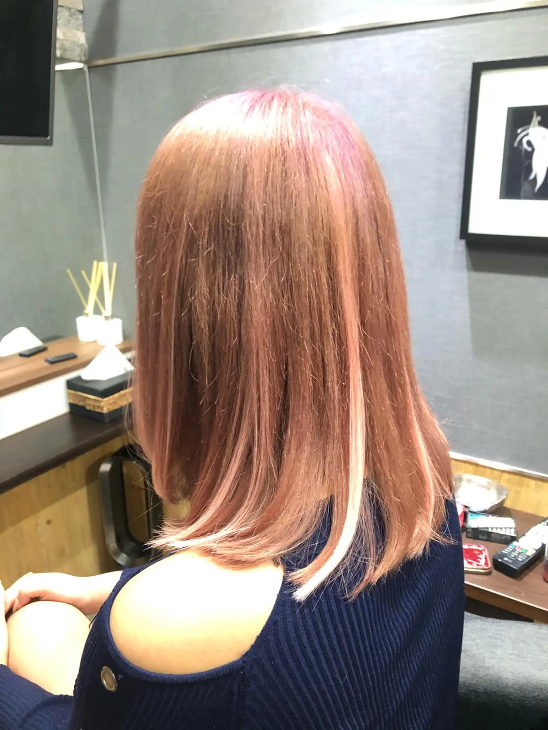 ミディアム カラー ヘアカラー 🐥こ ま🐥のヘアスタイル