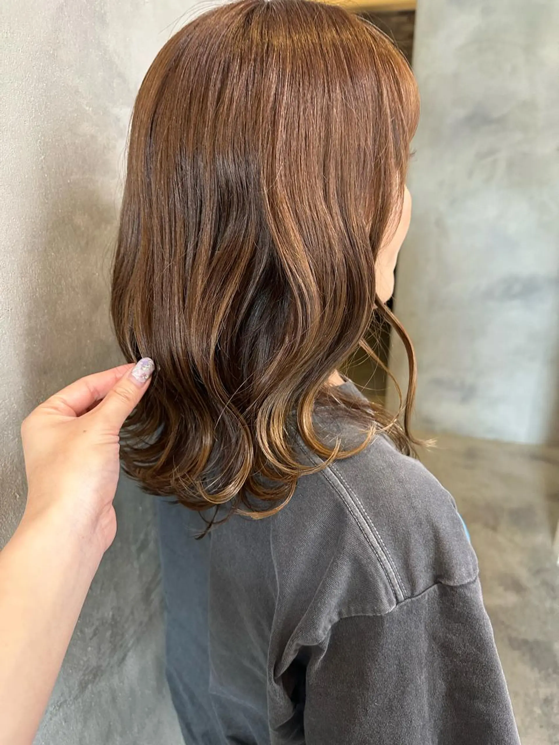 セミロング Salonde  COCO所属・メンズパーマ/ RIOのヘアスタイル