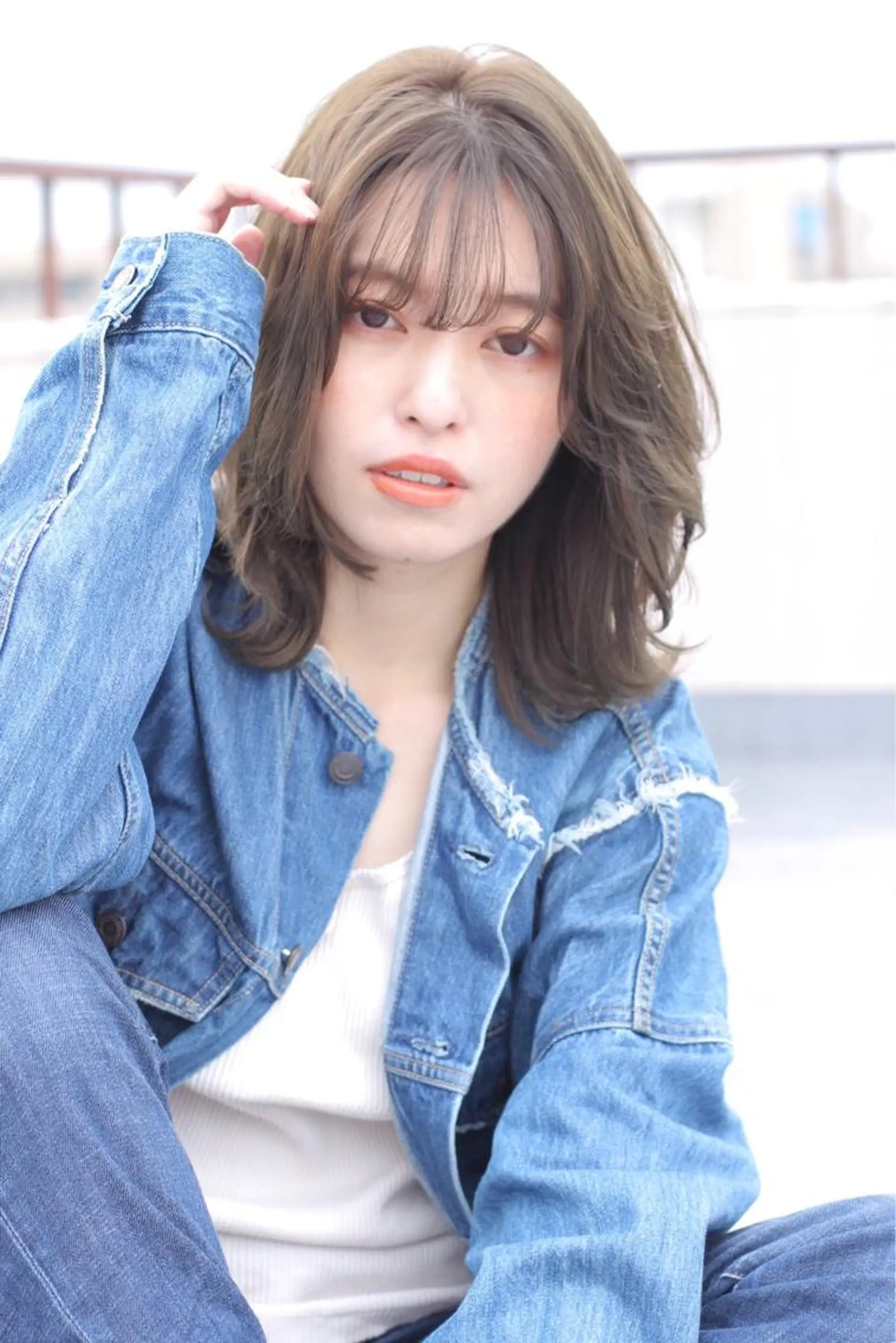 ミディアム カラー 透明感カラー│ レイヤーヘア中居美樹のヘアスタイル