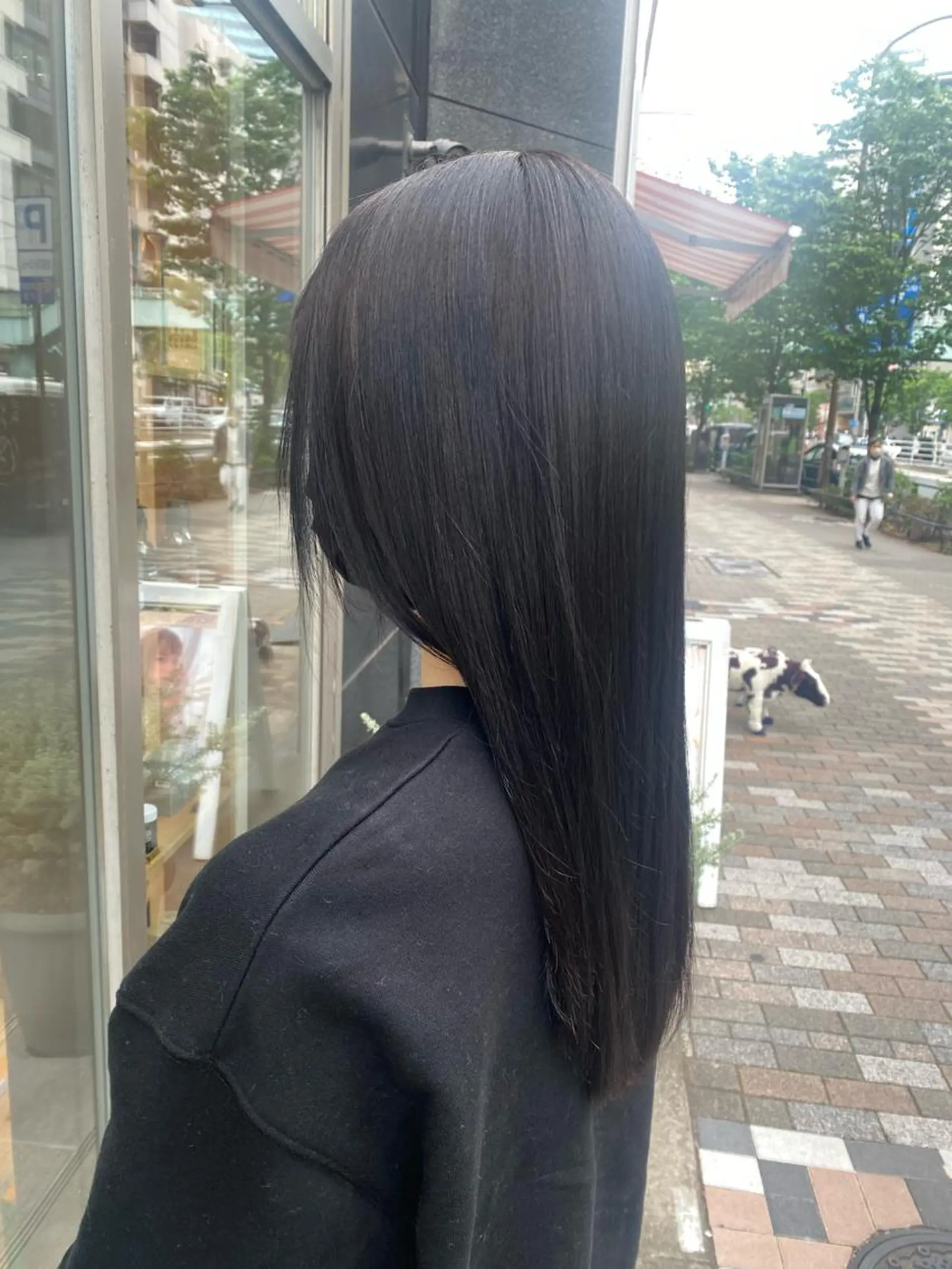 ロング 縮毛矯正 トリートメント ゆもとまひろ🫧 渋谷/メンズパーマのヘアスタイル