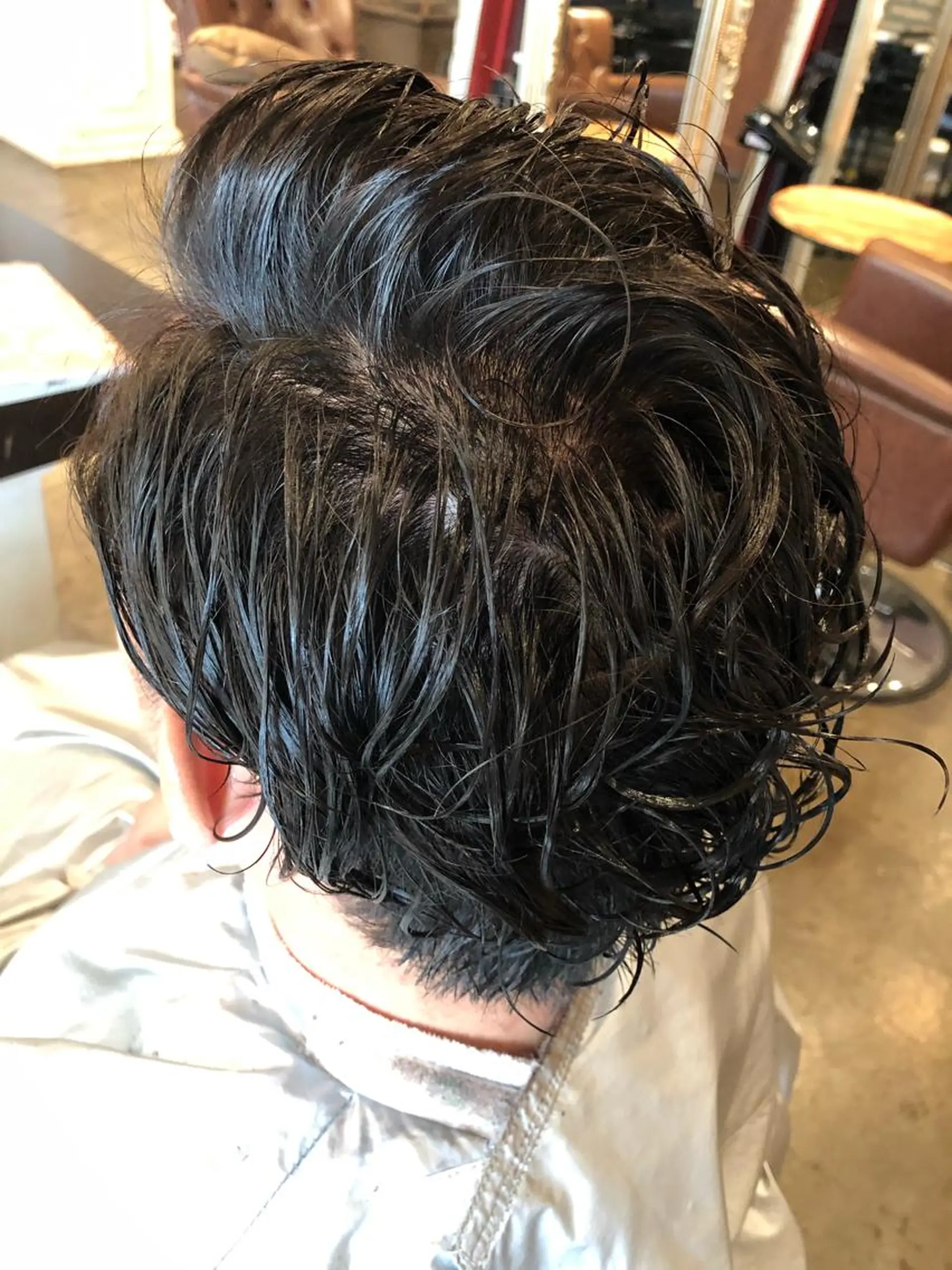 メンズ ビジネス メンズパーマ 韓国風カット/ 髪質改善 黒崎のヘアスタイル