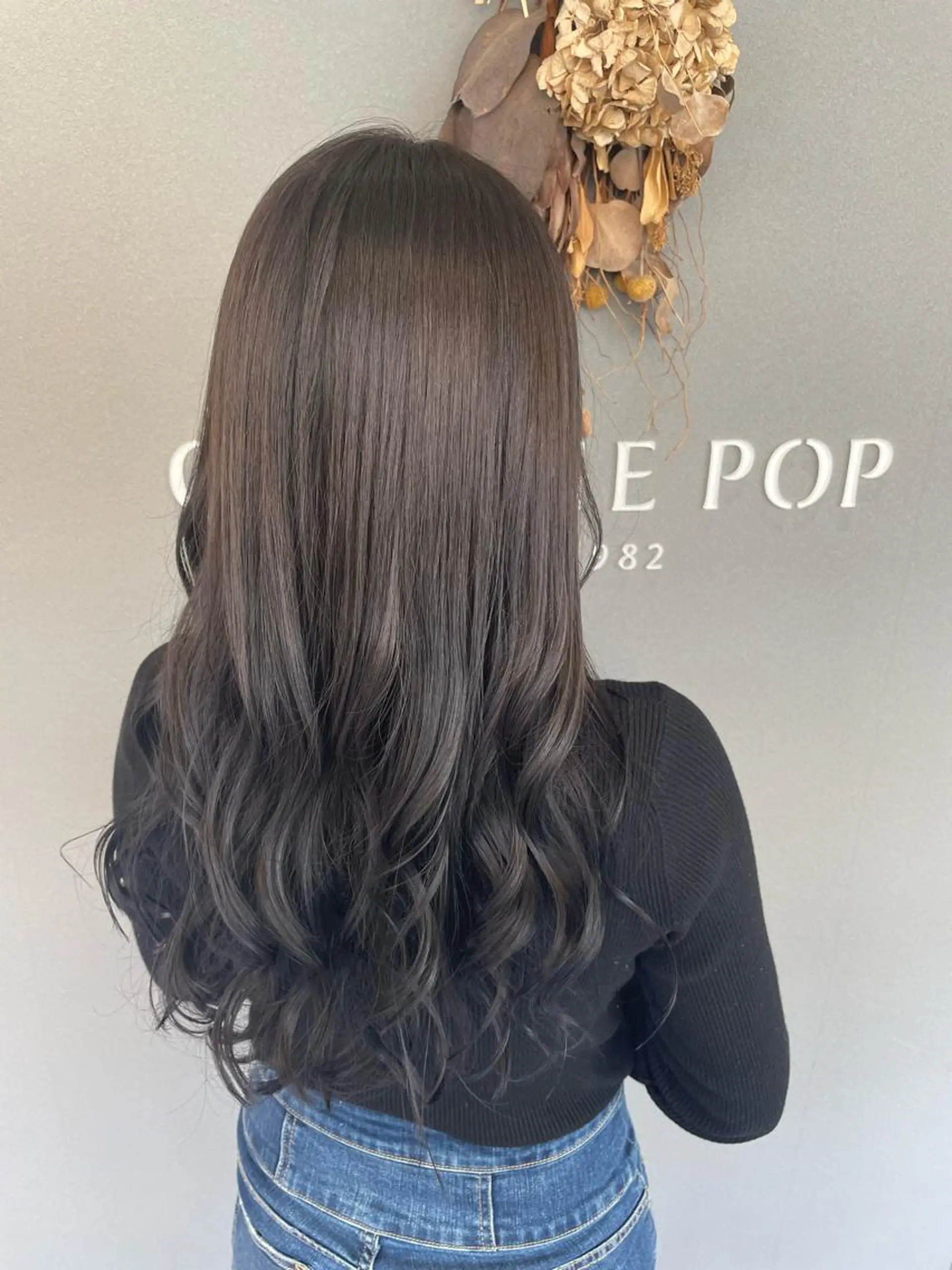ロング カラー ダークグレー ダークグレージュ グレージュ ORANGEPOP所属・🦋山内凪沙🦋 🦄サラサラ艶髪🦄のヘアスタイル