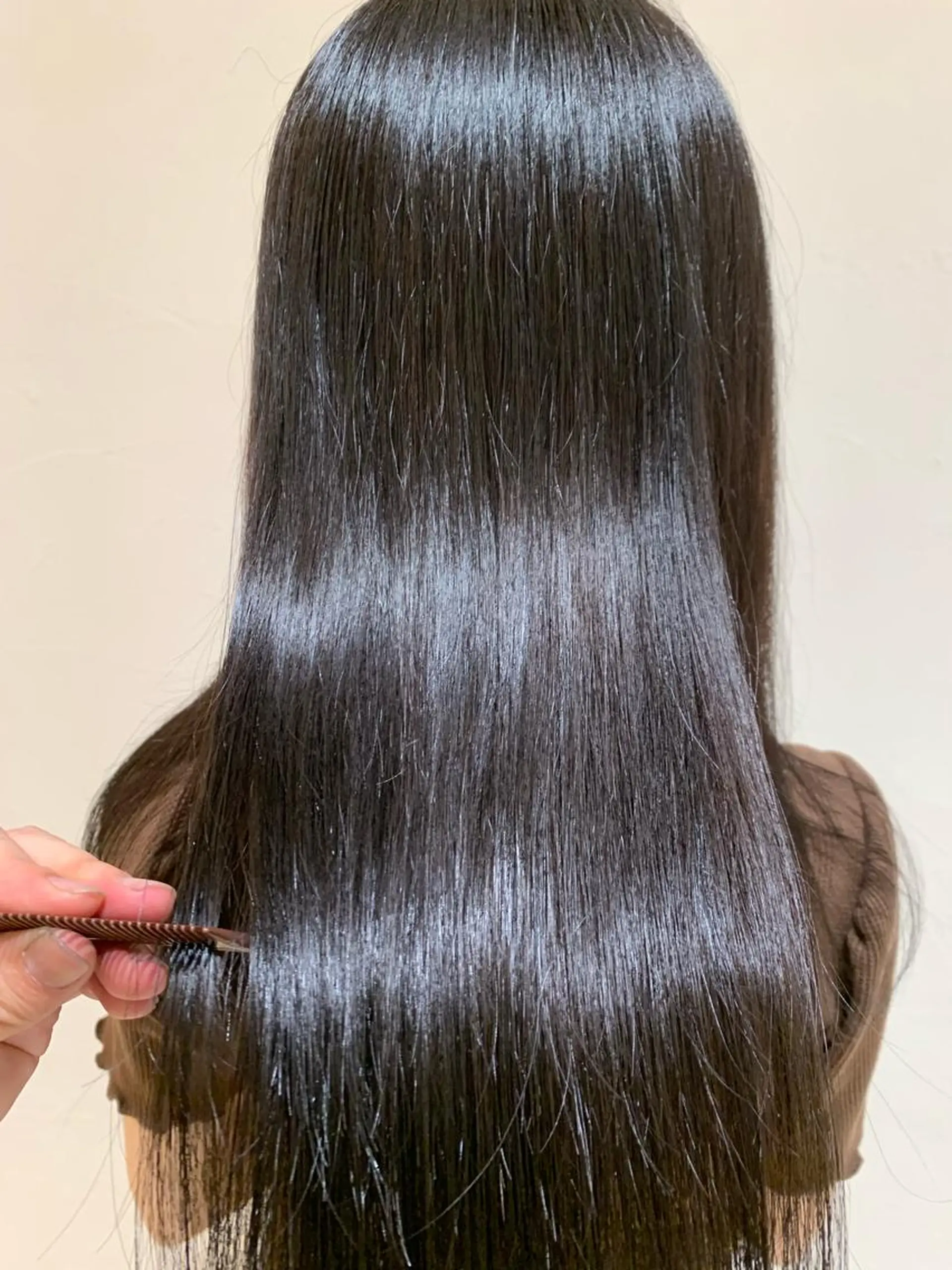 ロング 縮毛矯正 日野・八王子縮毛矯正 ワタナベリョウマのヘアスタイル