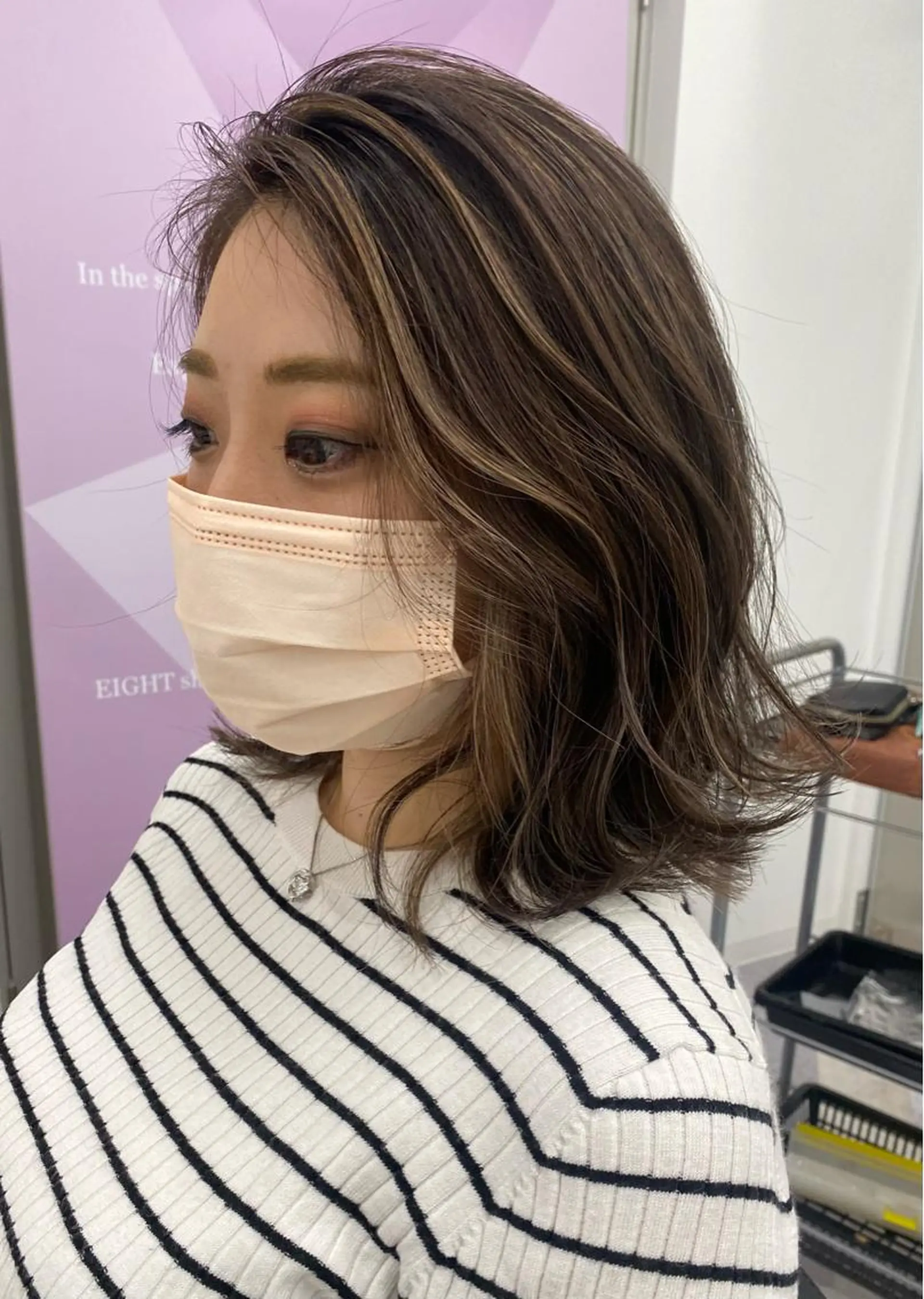 ミディアム カラー ヘアアレンジ ヘアカラー トリートメント 【代表】高山 一真のヘアスタイル