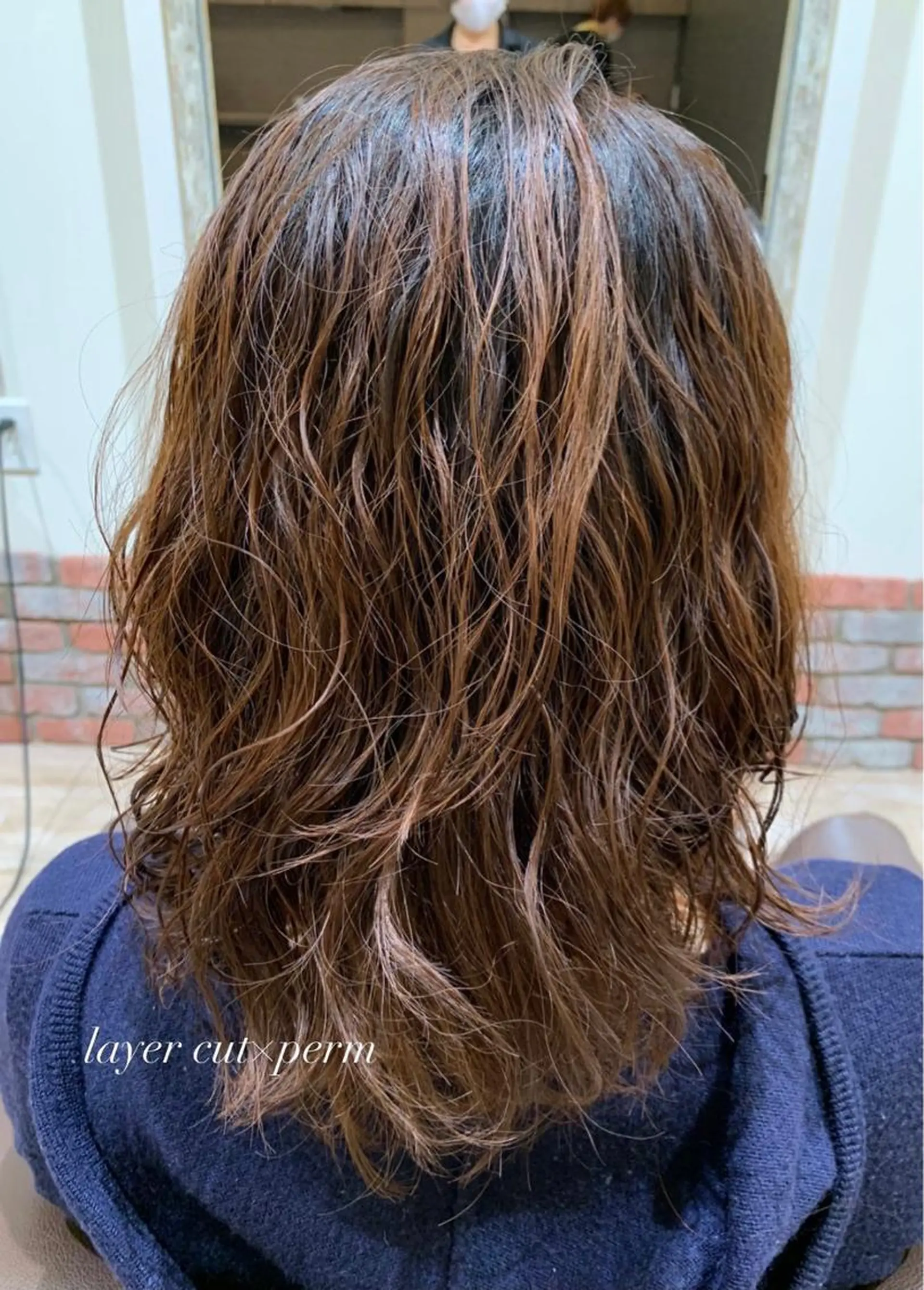 セミロング カラー パーマ ヘアアレンジ 髪質改善&Spa fee南越谷2号店所属・髪質改善/南越谷/ 山岸彩夏のヘアスタイル