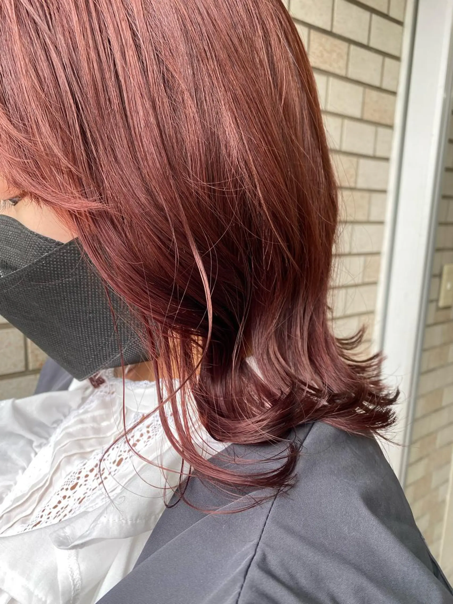 ミディアム カラー ヘアカラー レイヤー暖色カラー 池袋Yamamotoのヘアスタイル