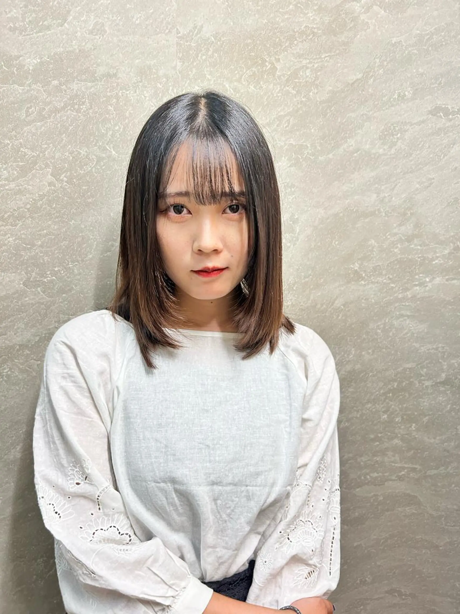 ミディアム 髪質改善 縮毛矯正 ally新百合ヶ丘 フジムラユウスケのヘアスタイル
