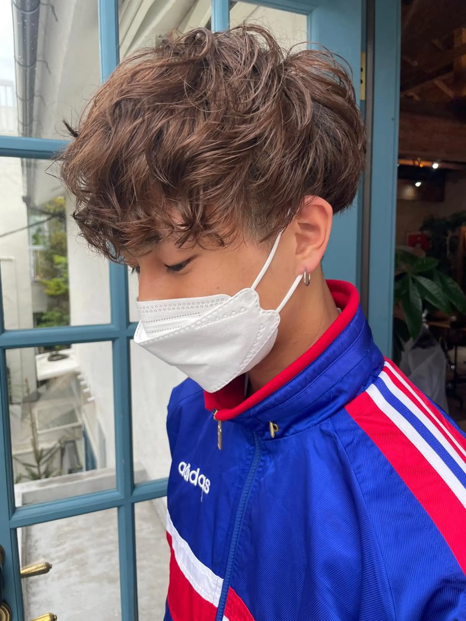 ショート メンズ カット パーマ 顔周りカット× 髪質改善【リョウ】のヘアスタイル