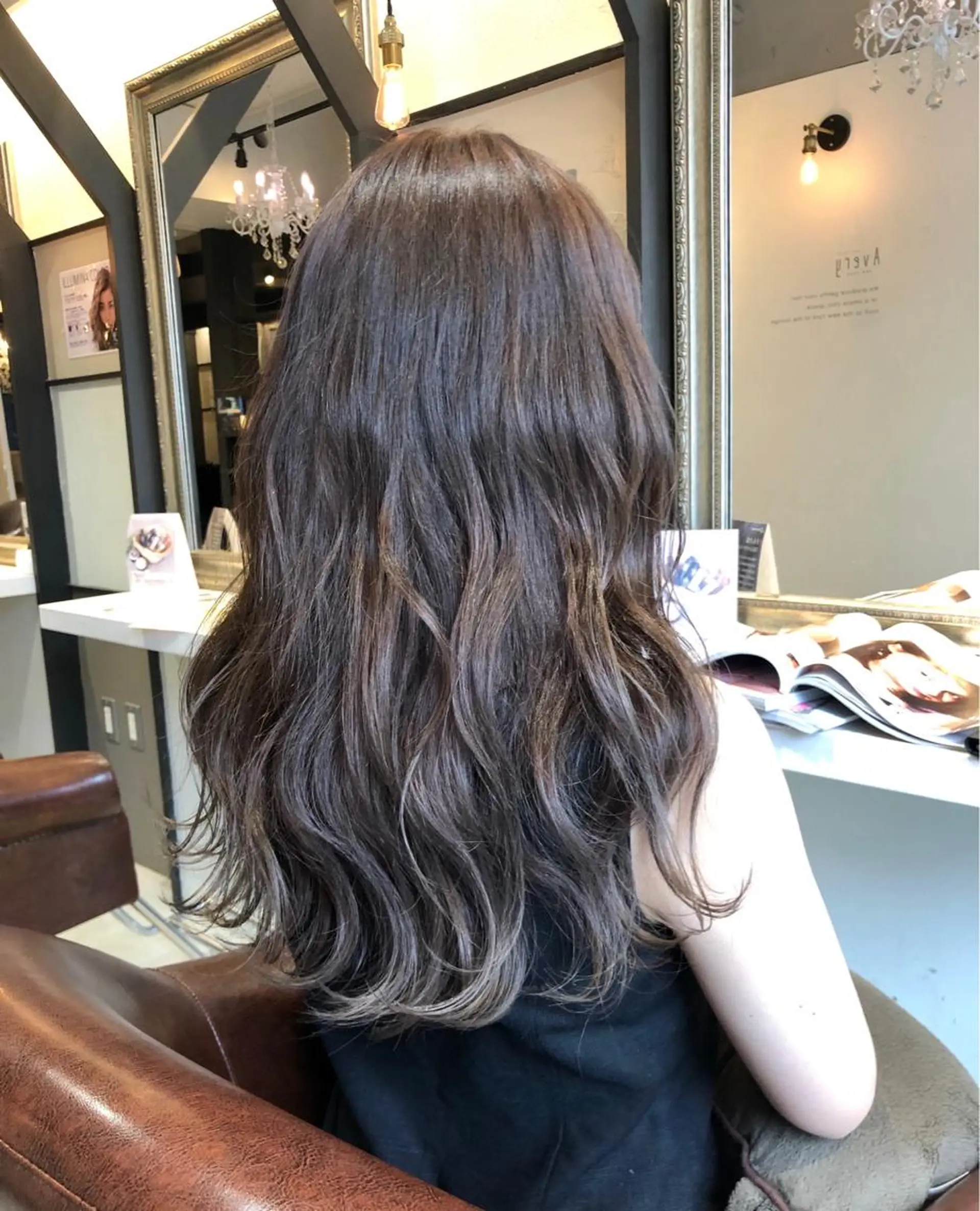 ロング カラー グラデーションカラー グレージュ シルバー シルバーグレージュ wavi hair所属・後藤 ユウキ/髪質改善🫧のヘアスタイル
