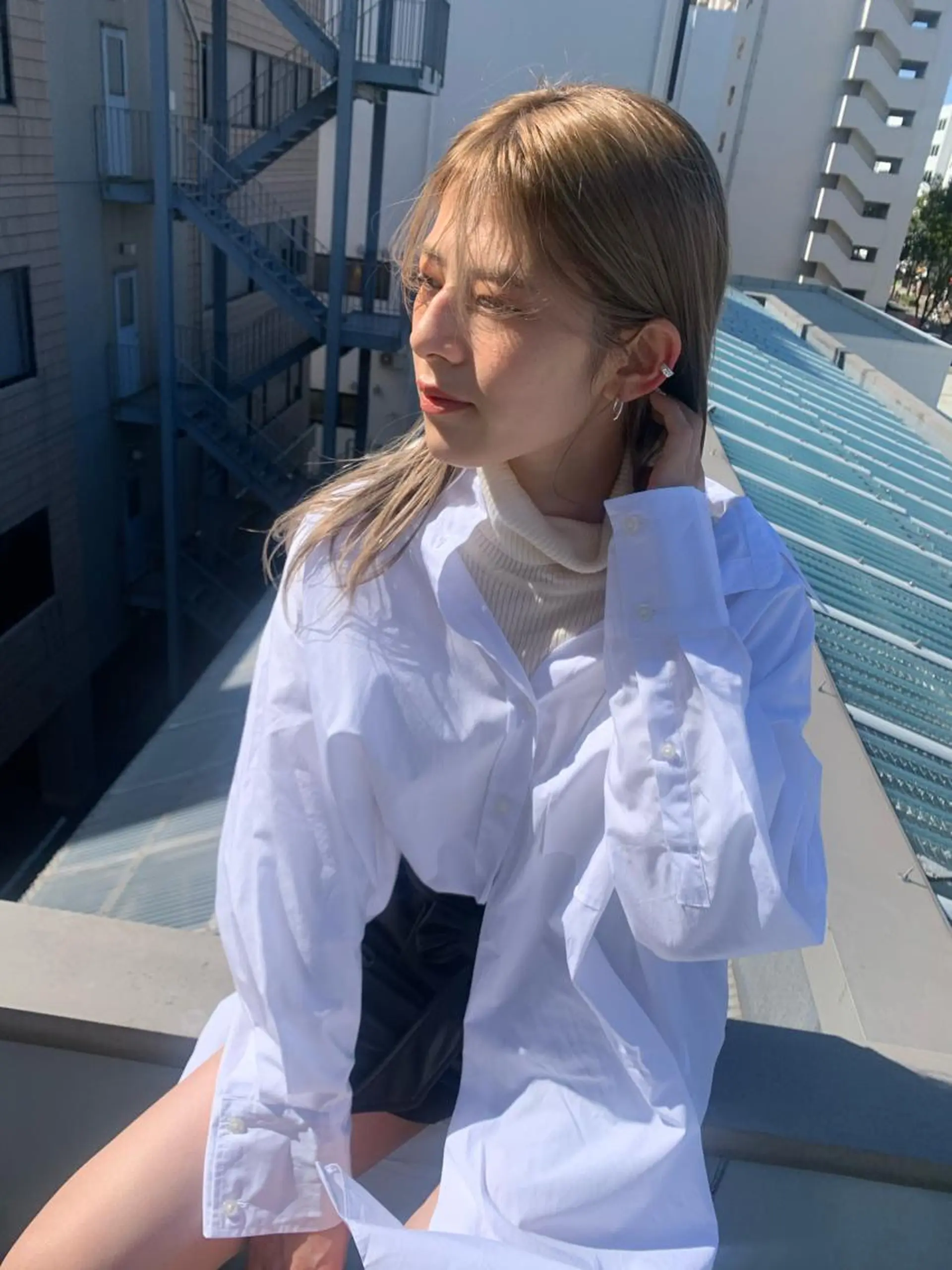 カラー ヘアカラー MARU レイヤー/パーマのヘアスタイル