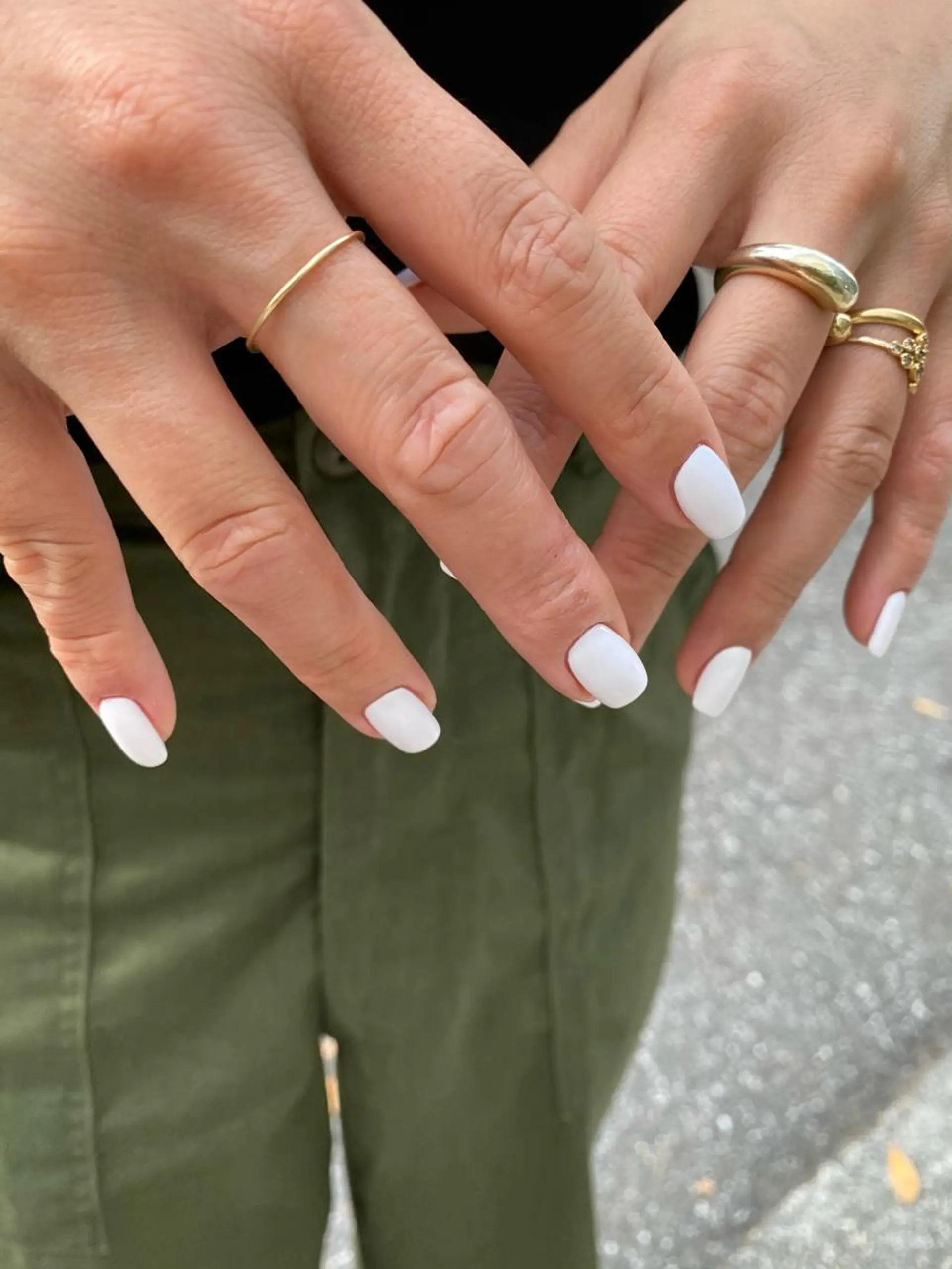 ネイル ワンカラーネイル ホワイト 🌼大西洋子 laughl🌼のネイルデザイン