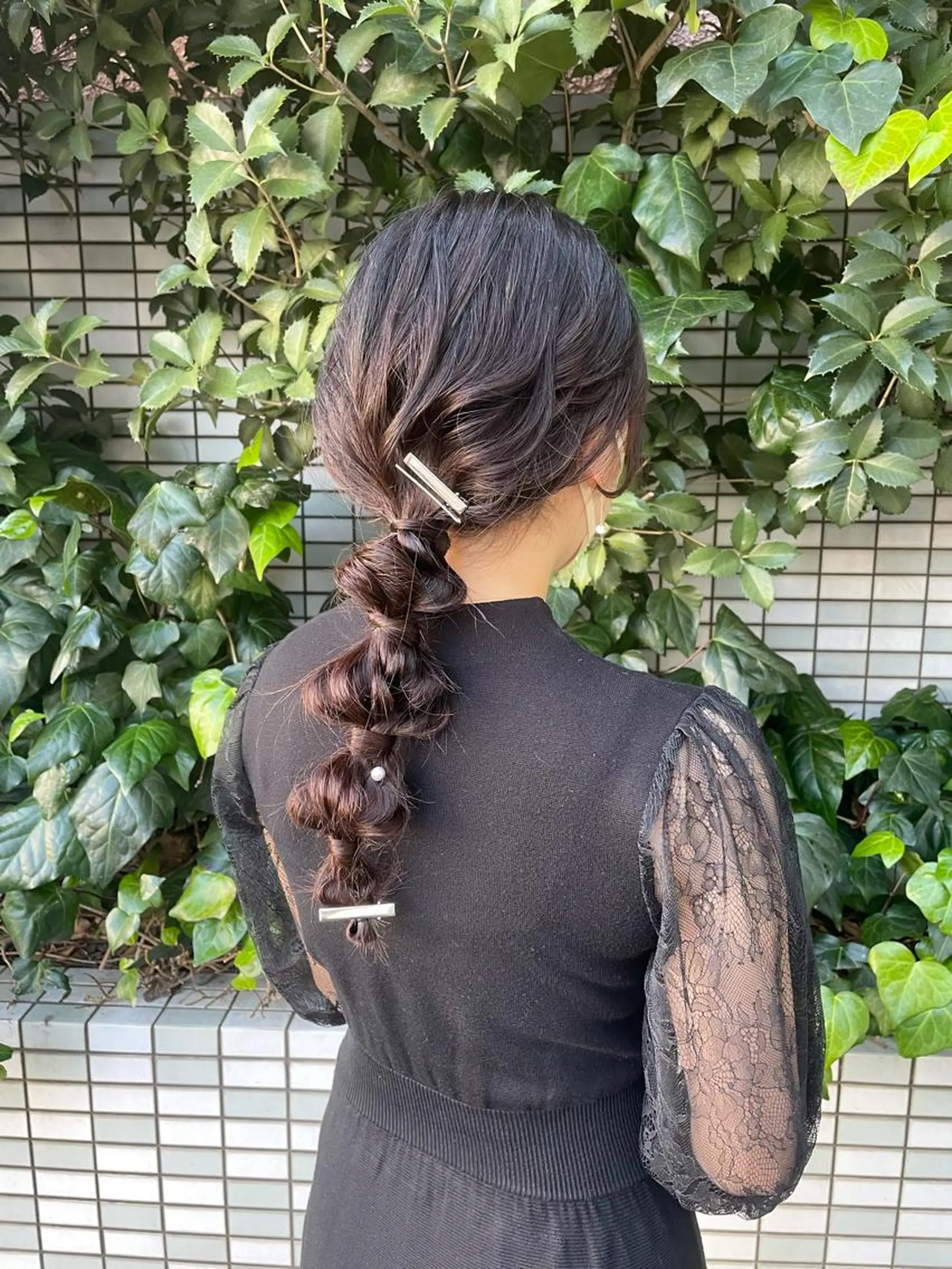 ミディアム ヘアアレンジ ヘアセット カワシマ セイカのヘアスタイル