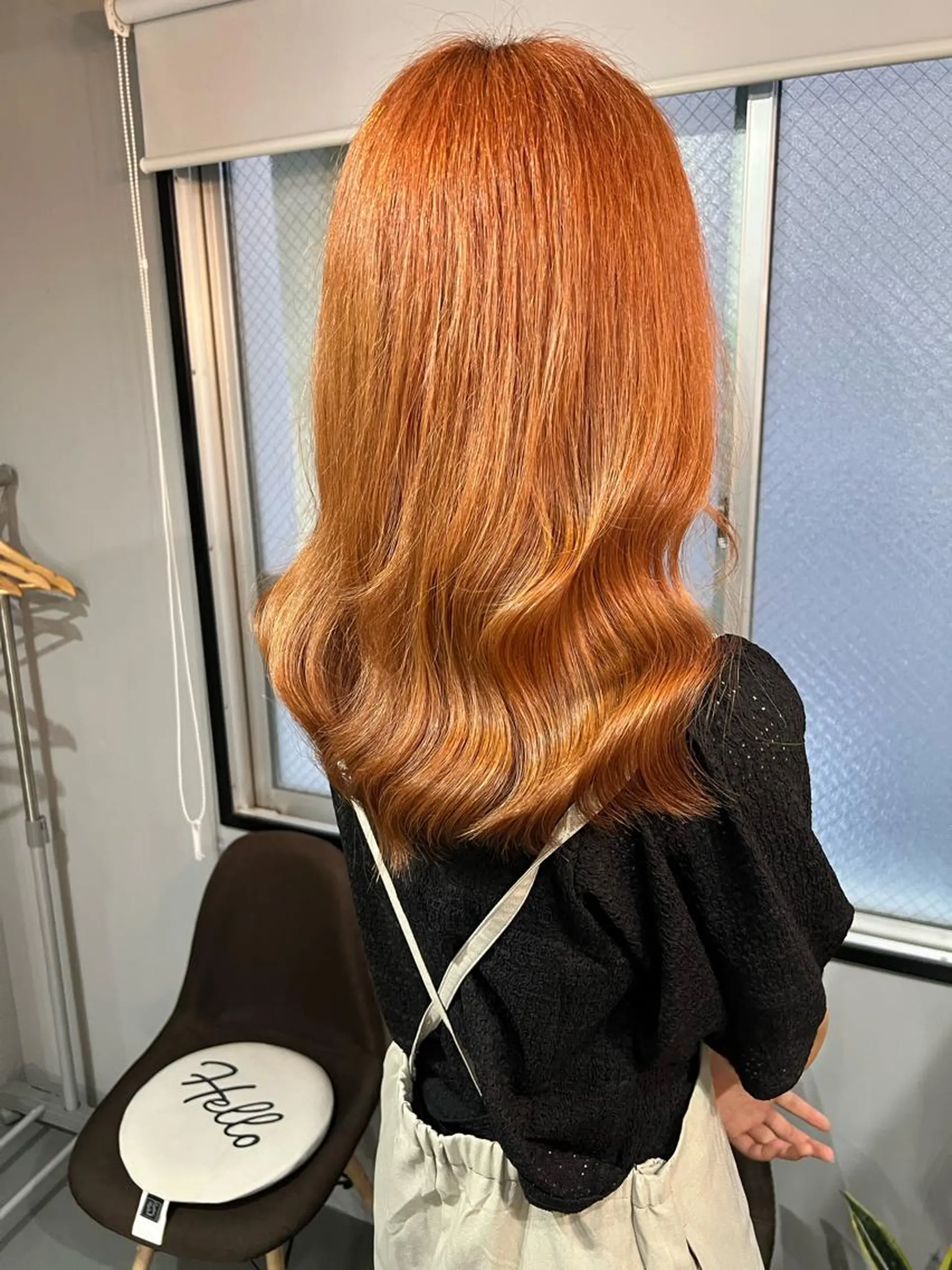 セミロング カラー ベージュカラー オレンジ オレンジベージュ sherry所属・ミニモ特別価格 💕森口大地のヘアスタイル