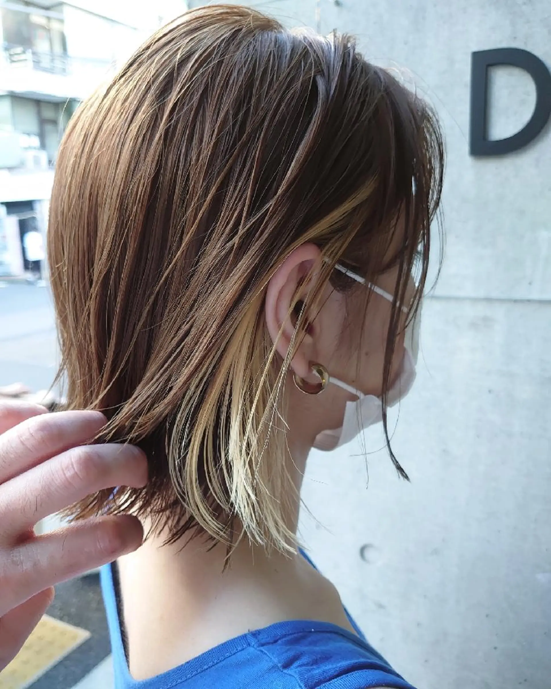 カラー ミディアム ヘアカラー 小田川 竜也のヘアスタイル