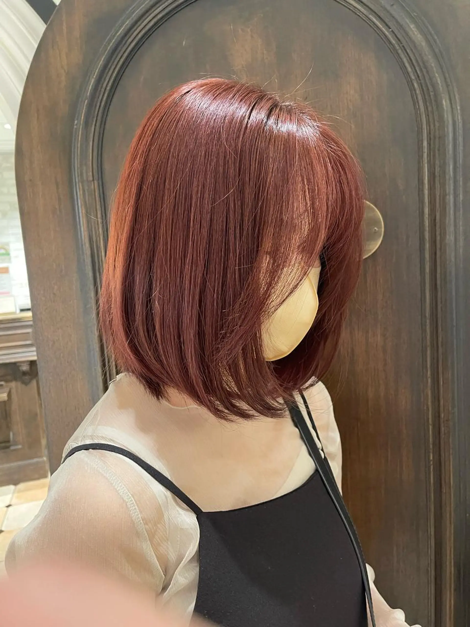 ミディアム レイヤー/艶カラー 韓国/石戸谷海斗のヘアスタイル