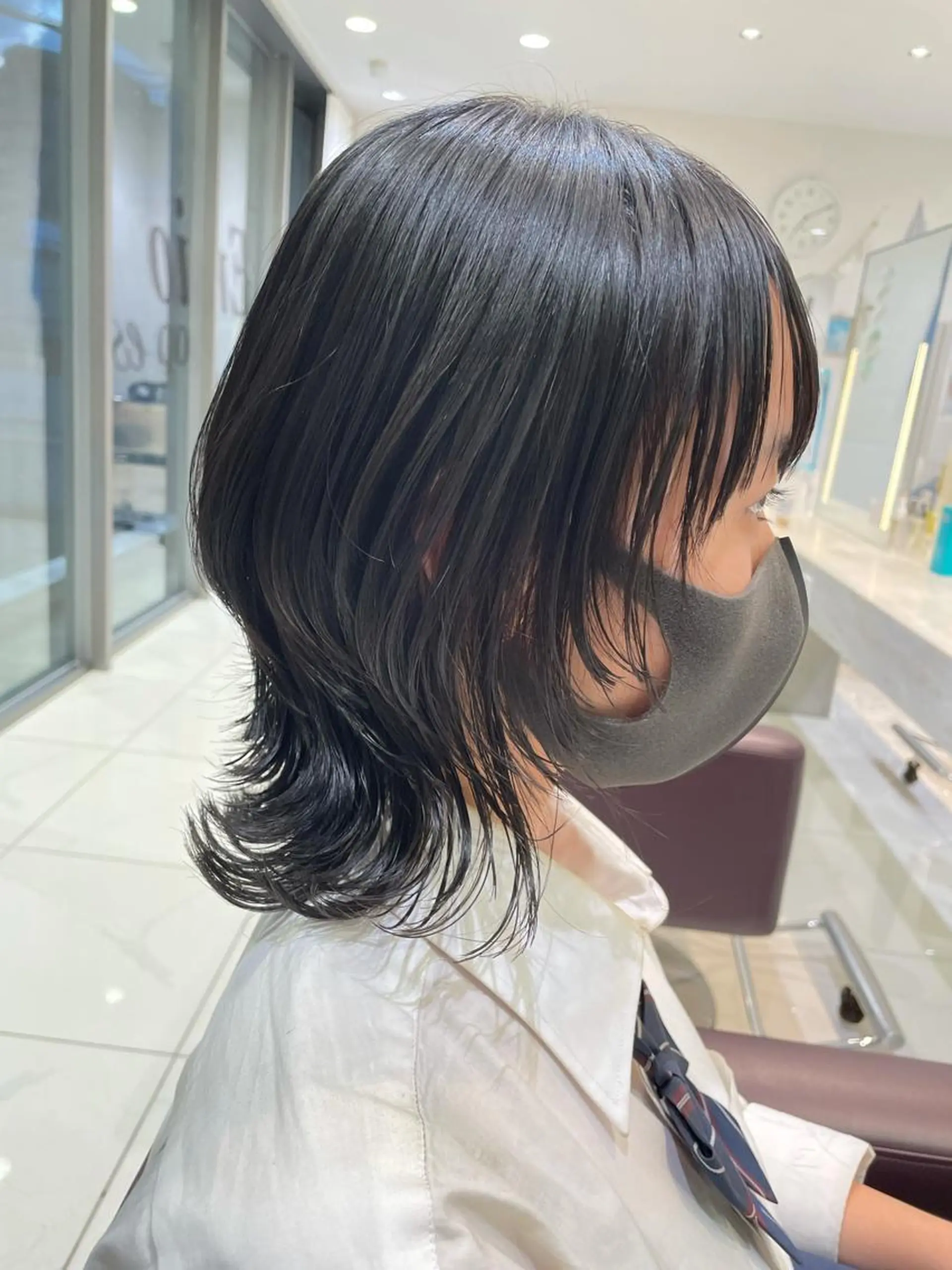 ミディアム crop es 茅ヶ崎所属・ヘアセット/髪質改善 🌿 長 若奈のヘアスタイル