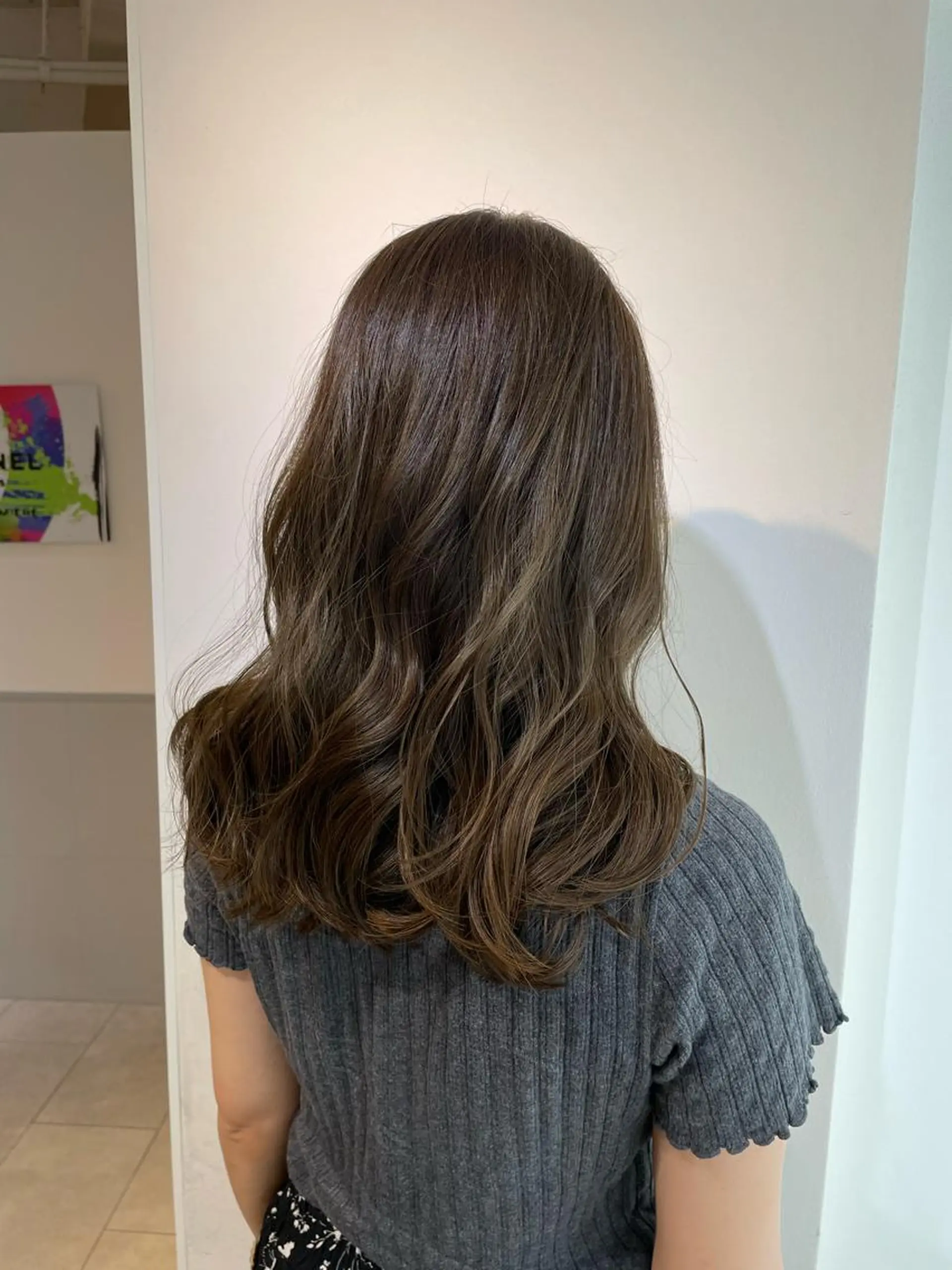 セミロング カラー アクアカラー ブリーチ ケアカラー 髪質改善 韓国風ヘア カット ヘアカラー トリートメント 過去一の柔髪ヘア 🌿IVYjoureのヘアスタイル