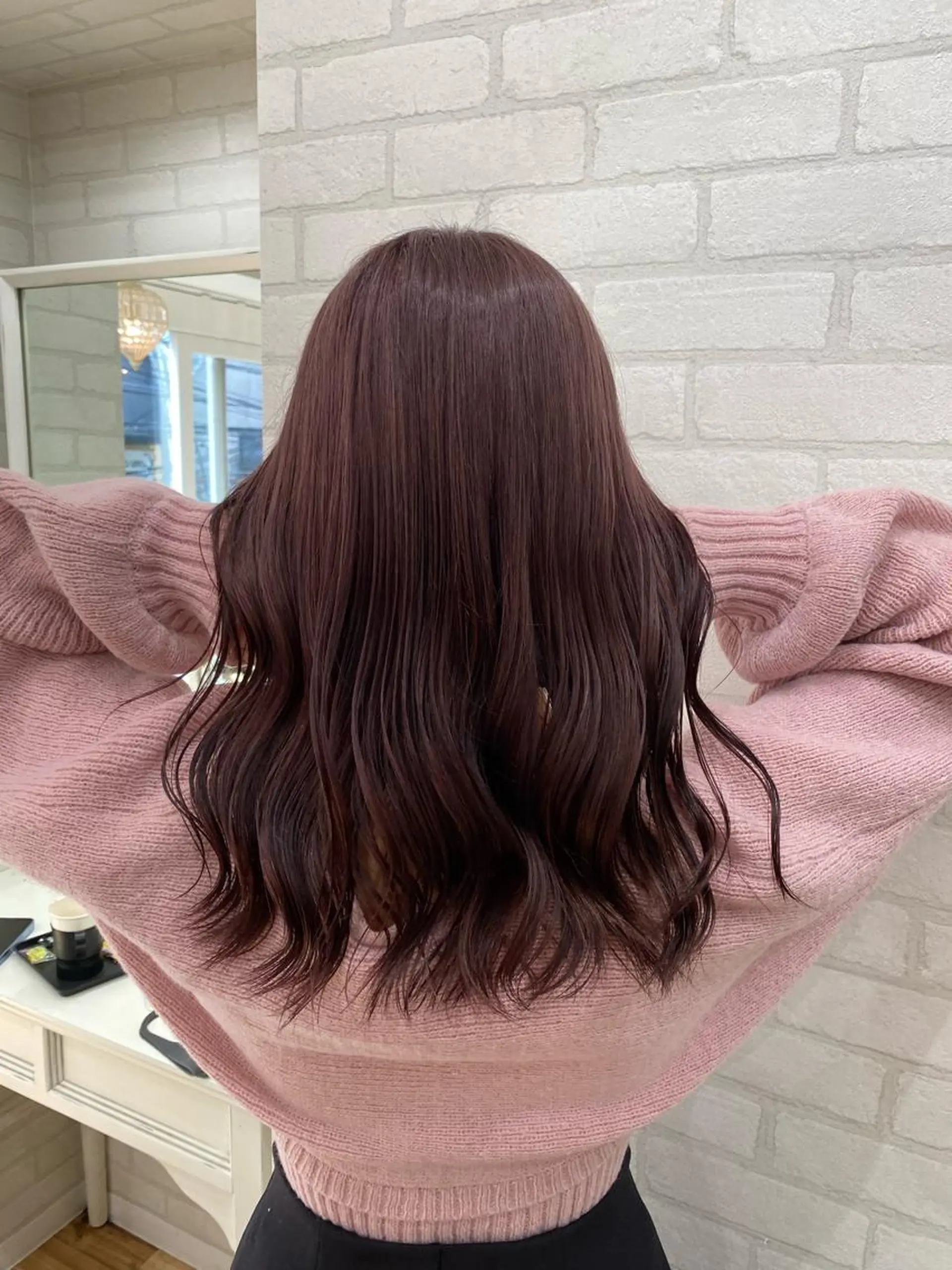 セミロング カラー ヘアアレンジ ヘアカラー トリートメント 久米 治仁のヘアスタイル