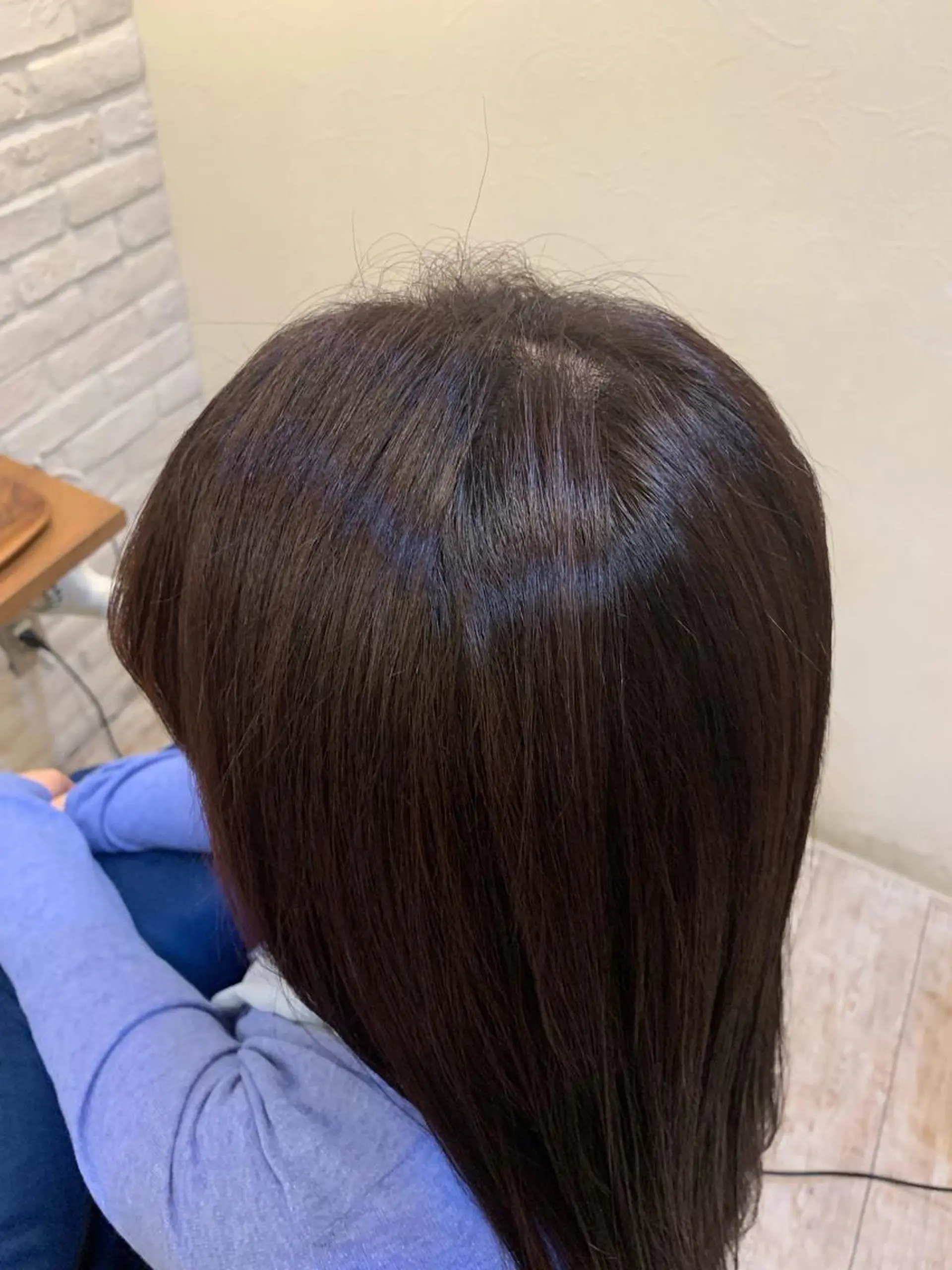 ロング カラー ブラウンカラー バイオレットカラー バイオレットブラウン 飯塚 沙衣のヘアスタイル