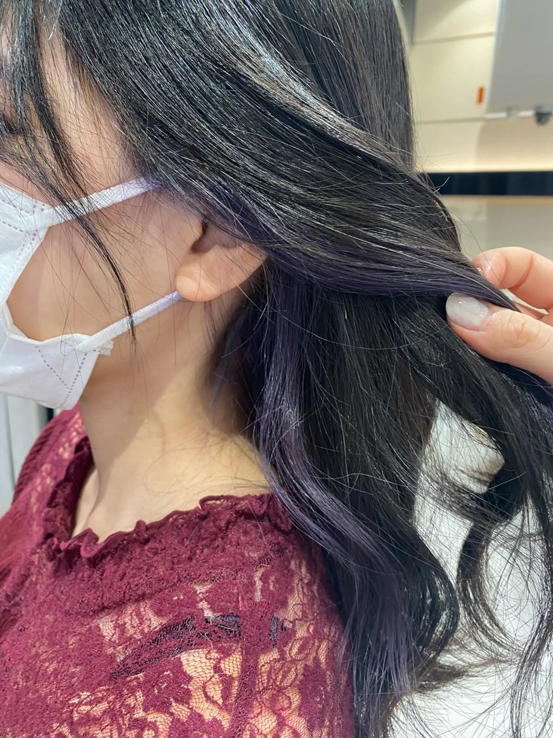 ミディアム ヘアカラー ‎‪🩰 艶髪美髪 shiori🫧のヘアスタイル