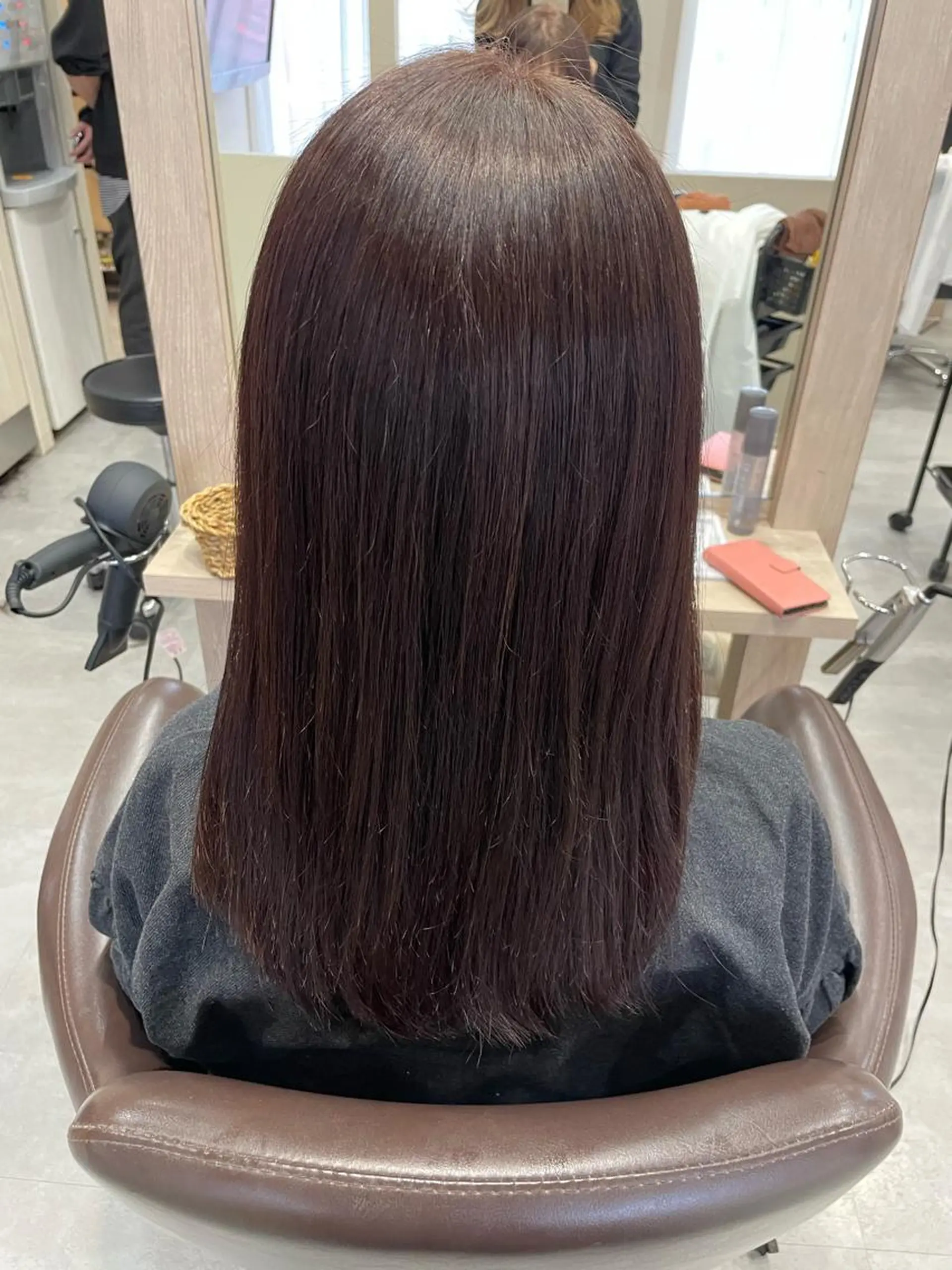 セミロング カット トリートメント 永田 まどかのヘアスタイル