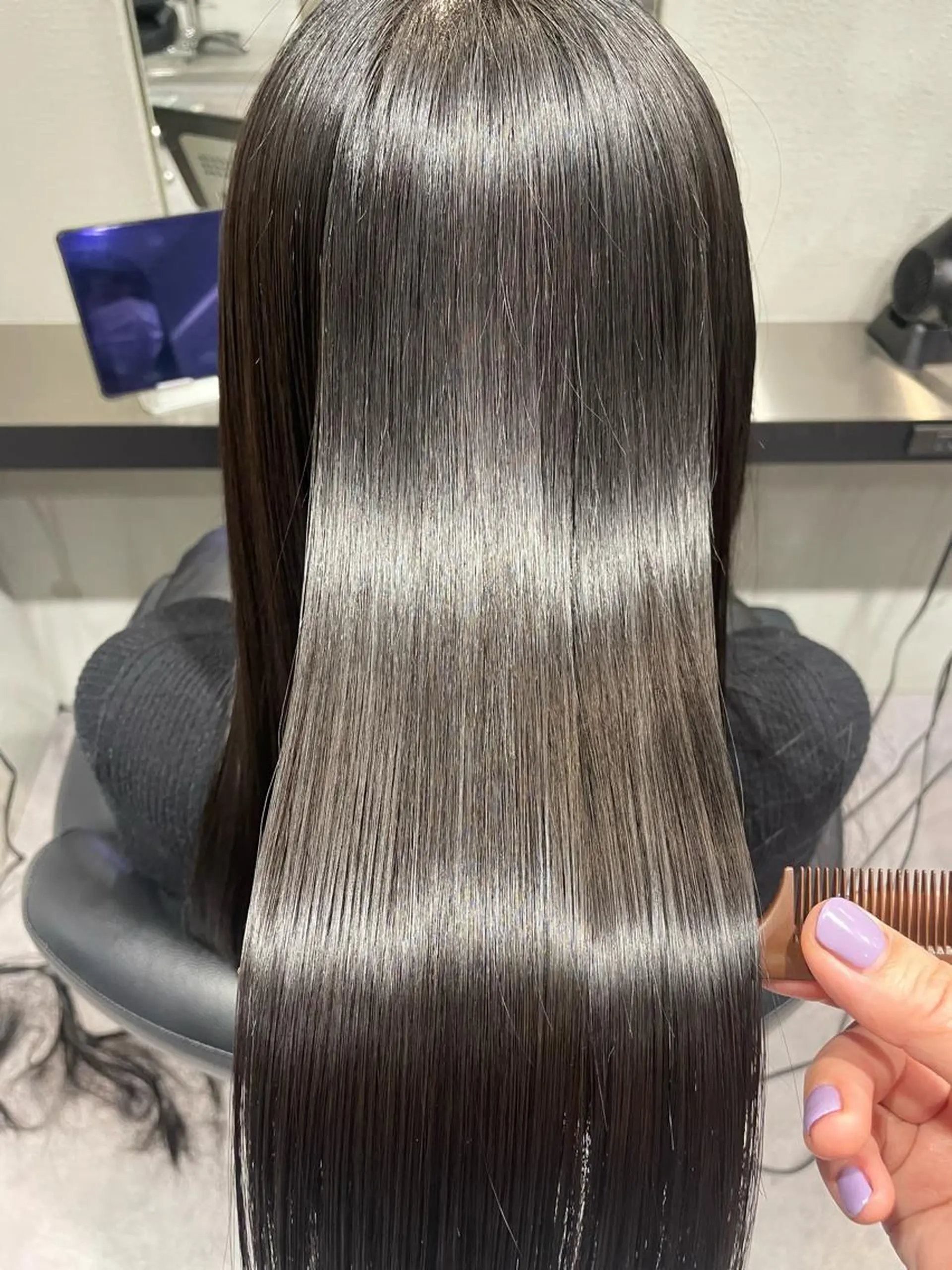 セミロング カラー トリートメント カット ヘアカラー トリートメント 🌈ウルトワ水素 髪質改善naru🌈のヘアスタイル