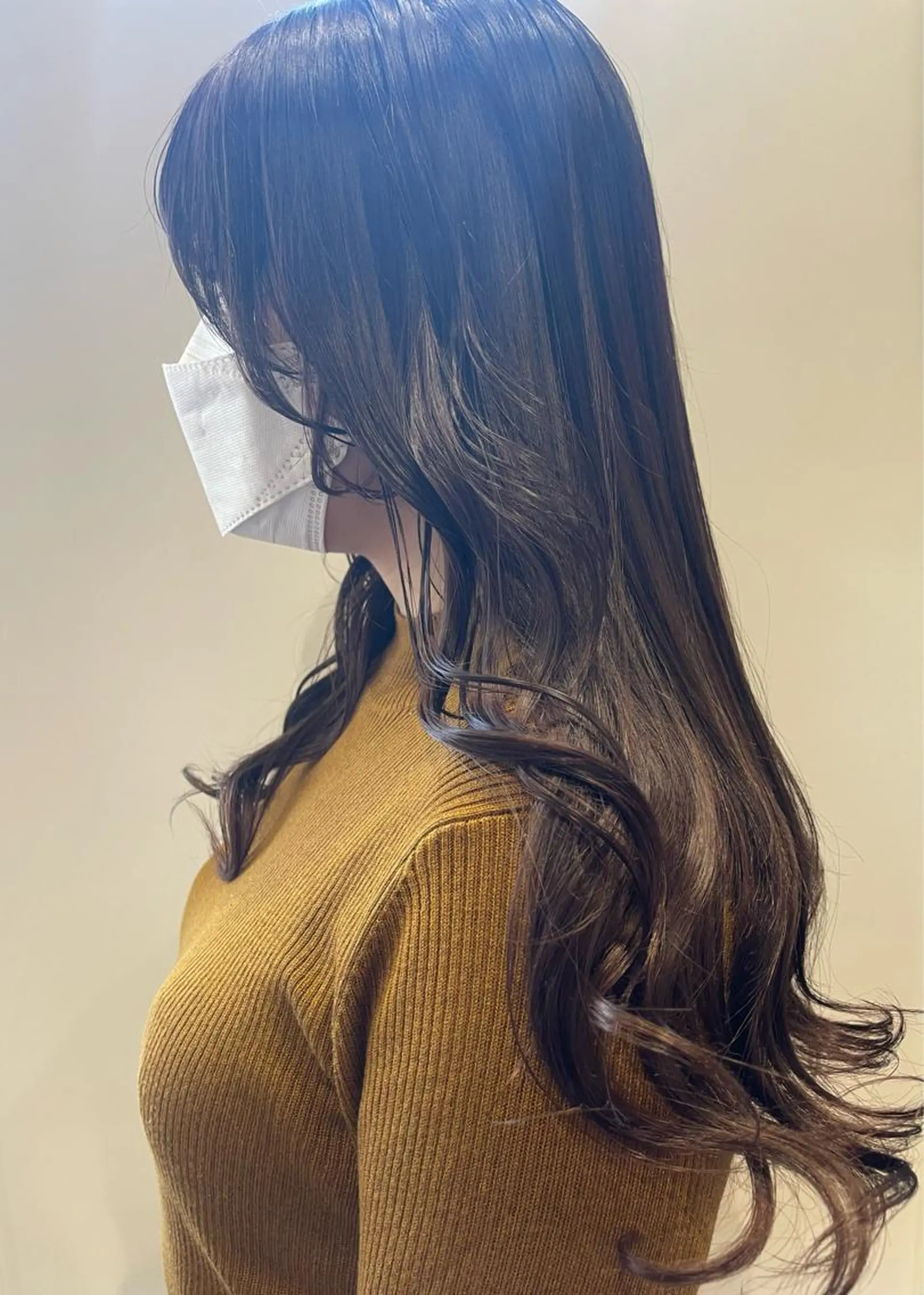 ロング カラー カット ヘアカラー トリートメント 韓国🩵海外ヘア 宮川華奈のヘアスタイル