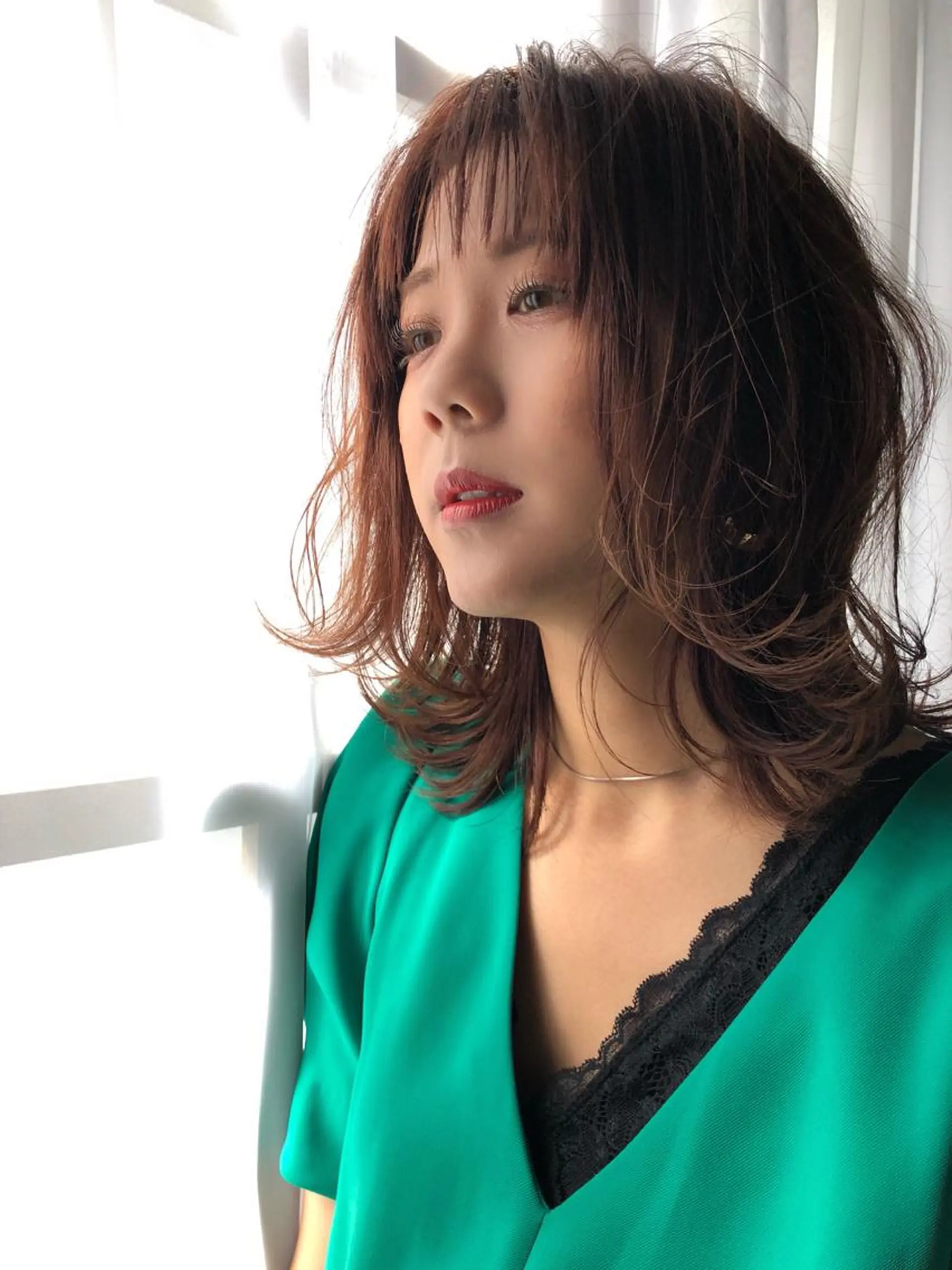 ミディアム 片山美穂 心斎橋・北堀江のヘアスタイル