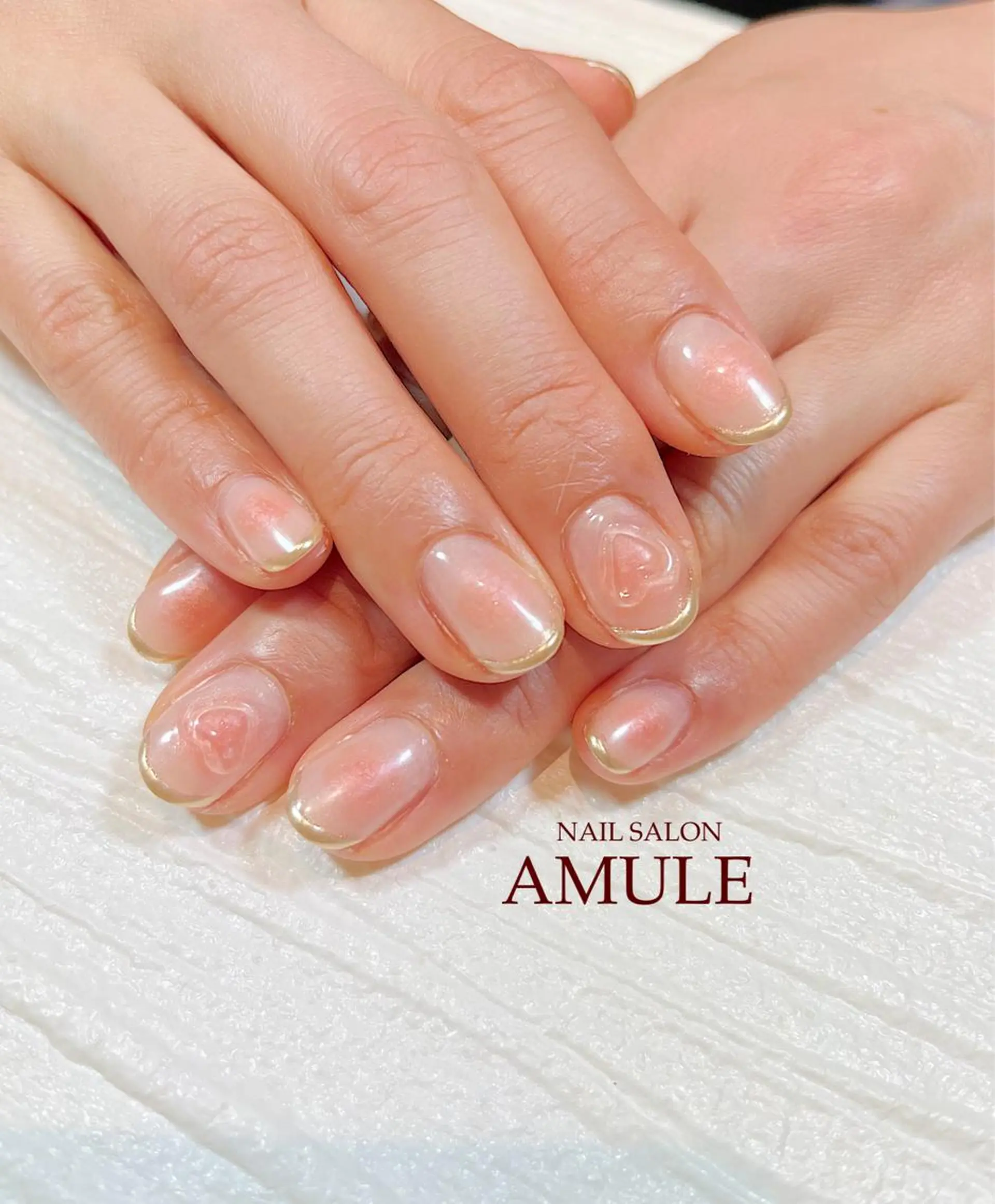 ネイル アートネイル チークネイル ジェルネイル ミラーネイル ワンカラーネイル ハンドネイル NAILSALON AMULEのネイルデザイン