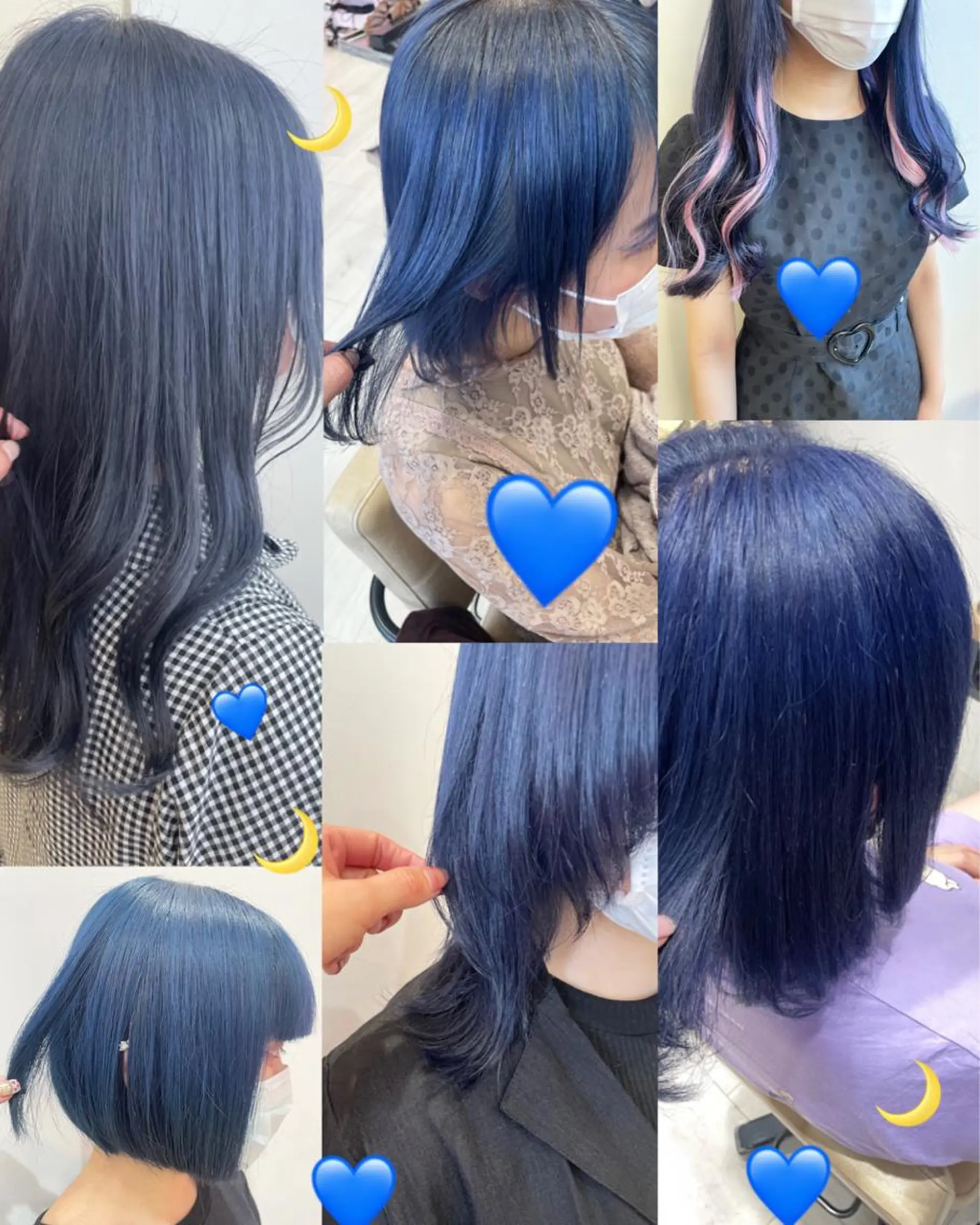 ミディアム カラー ネイビーカラー EMANON新宿東口所属・新宿駅近♡ ♡個室♡三都季🌜のヘアスタイル