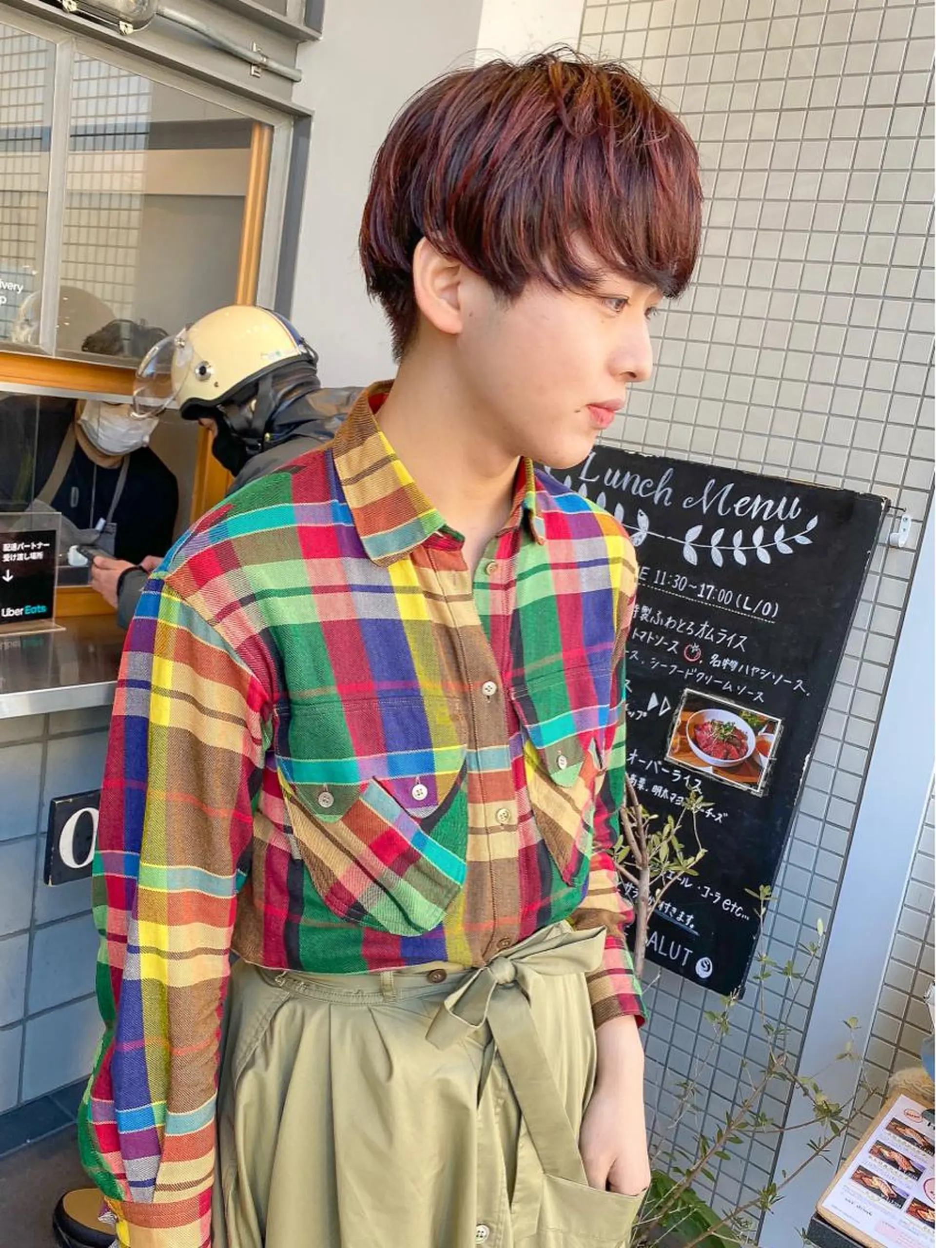 カラー メンズ メンズブリーチ ブリーチ カット ヘアカラー 栄/矢場町 三井太朗のヘアスタイル