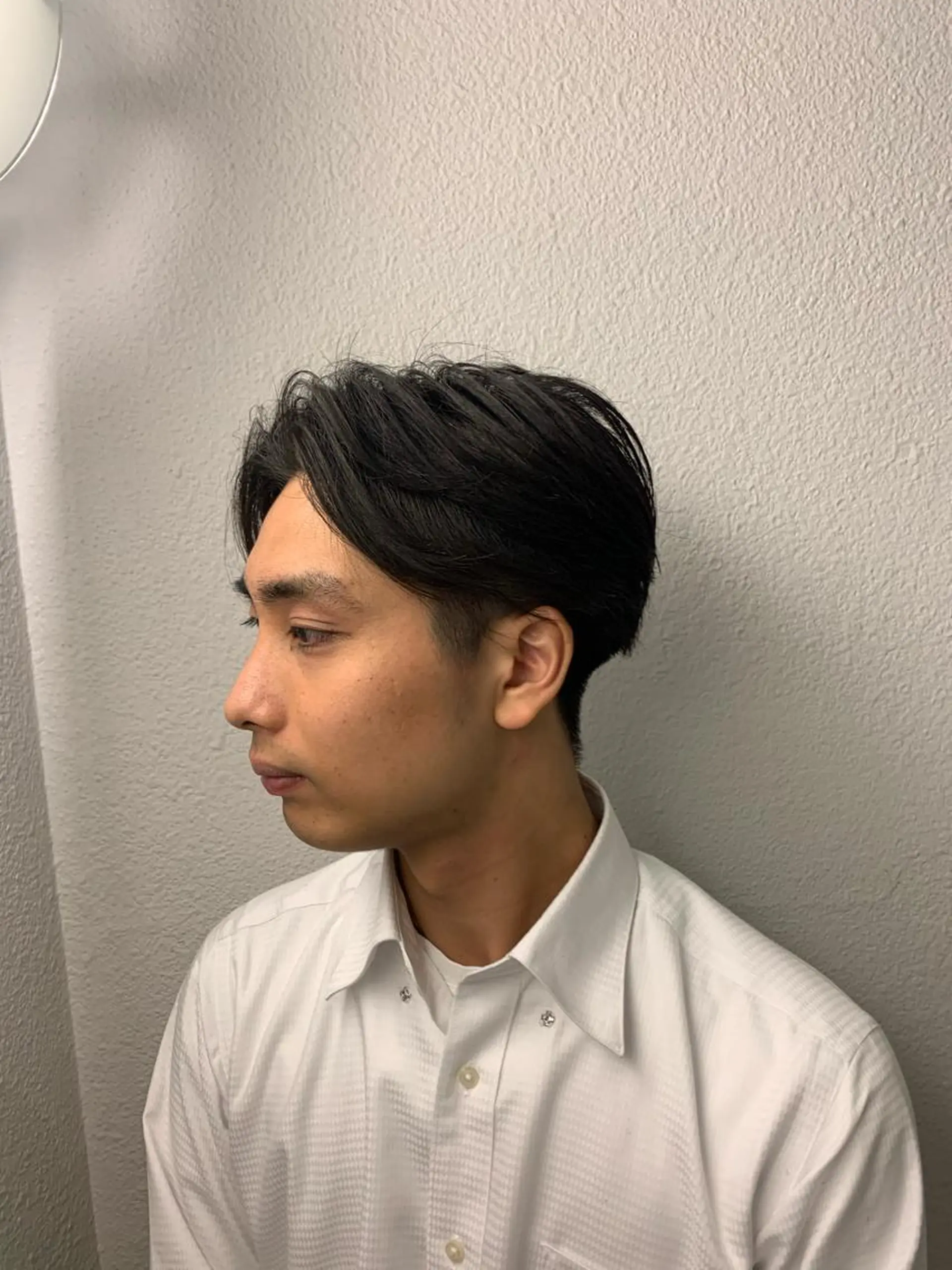 ミディアム メンズ ヒロ銀座 バーバーショップ神楽坂所属・ひらお あおとのヘアスタイル