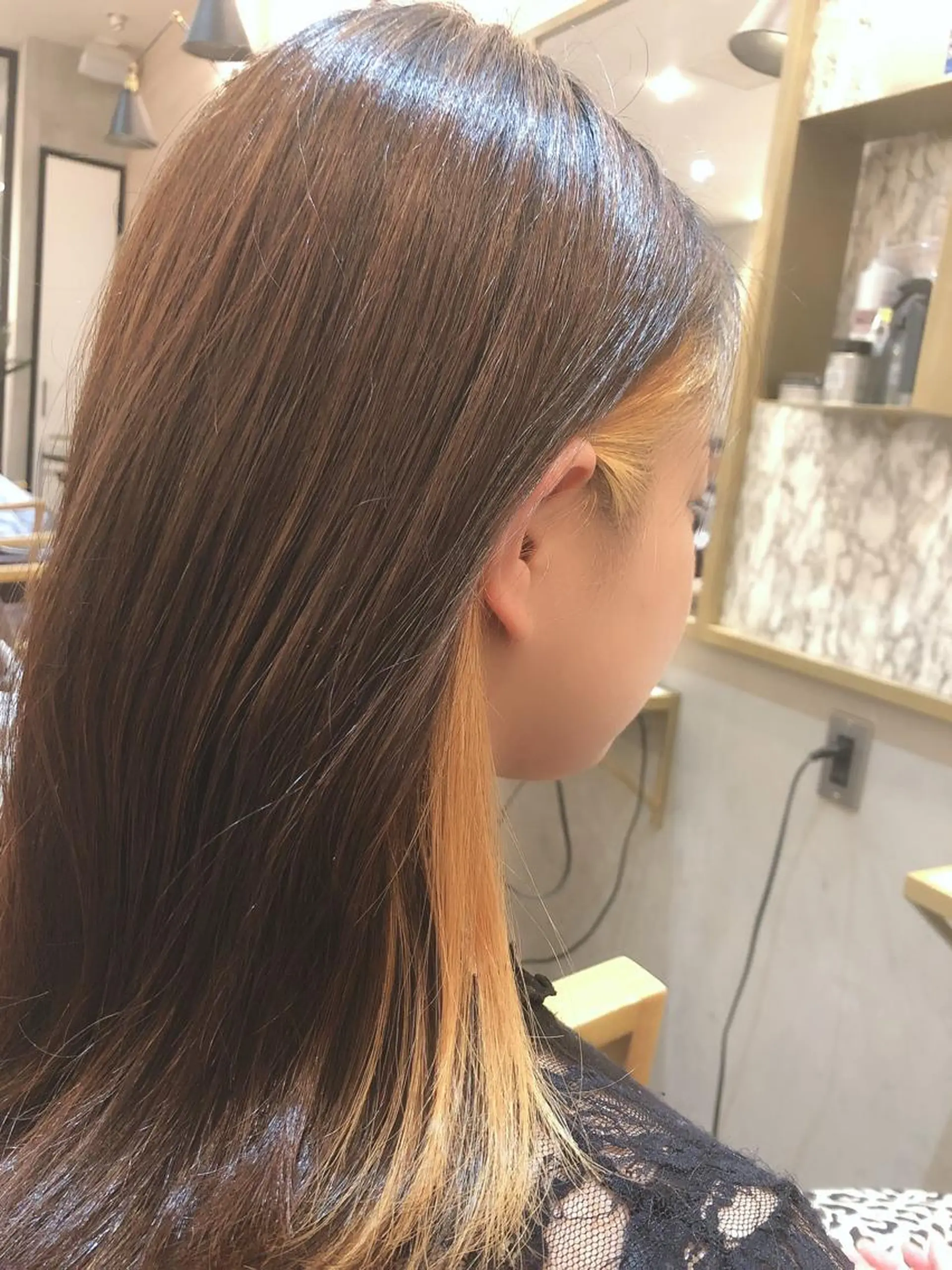 ミディアム ヘアカラー ピース美容室所属・RYU ☆のヘアスタイル