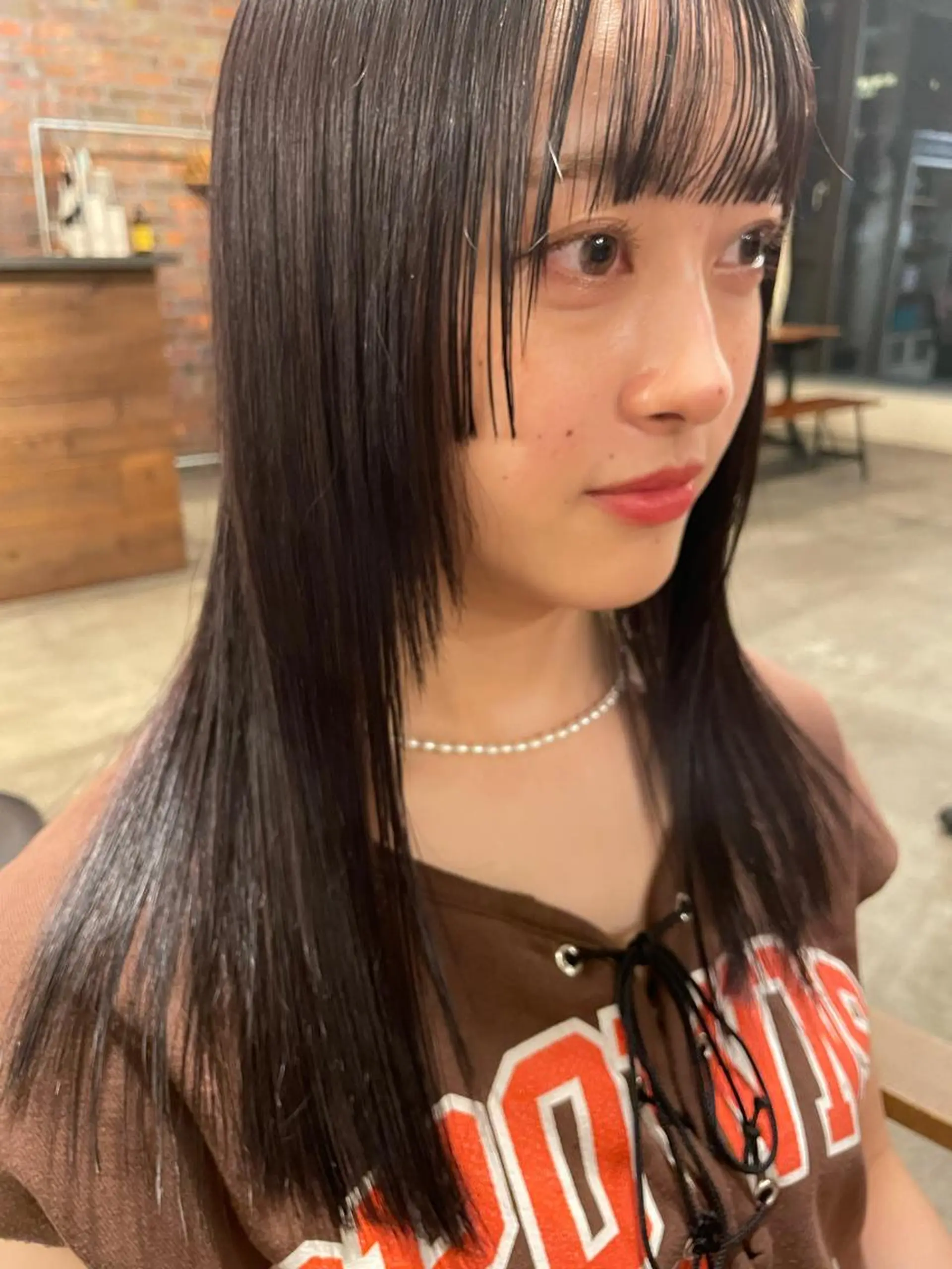 セミロング カラー tablier所属・tablier 熊谷日菜子のヘアスタイル