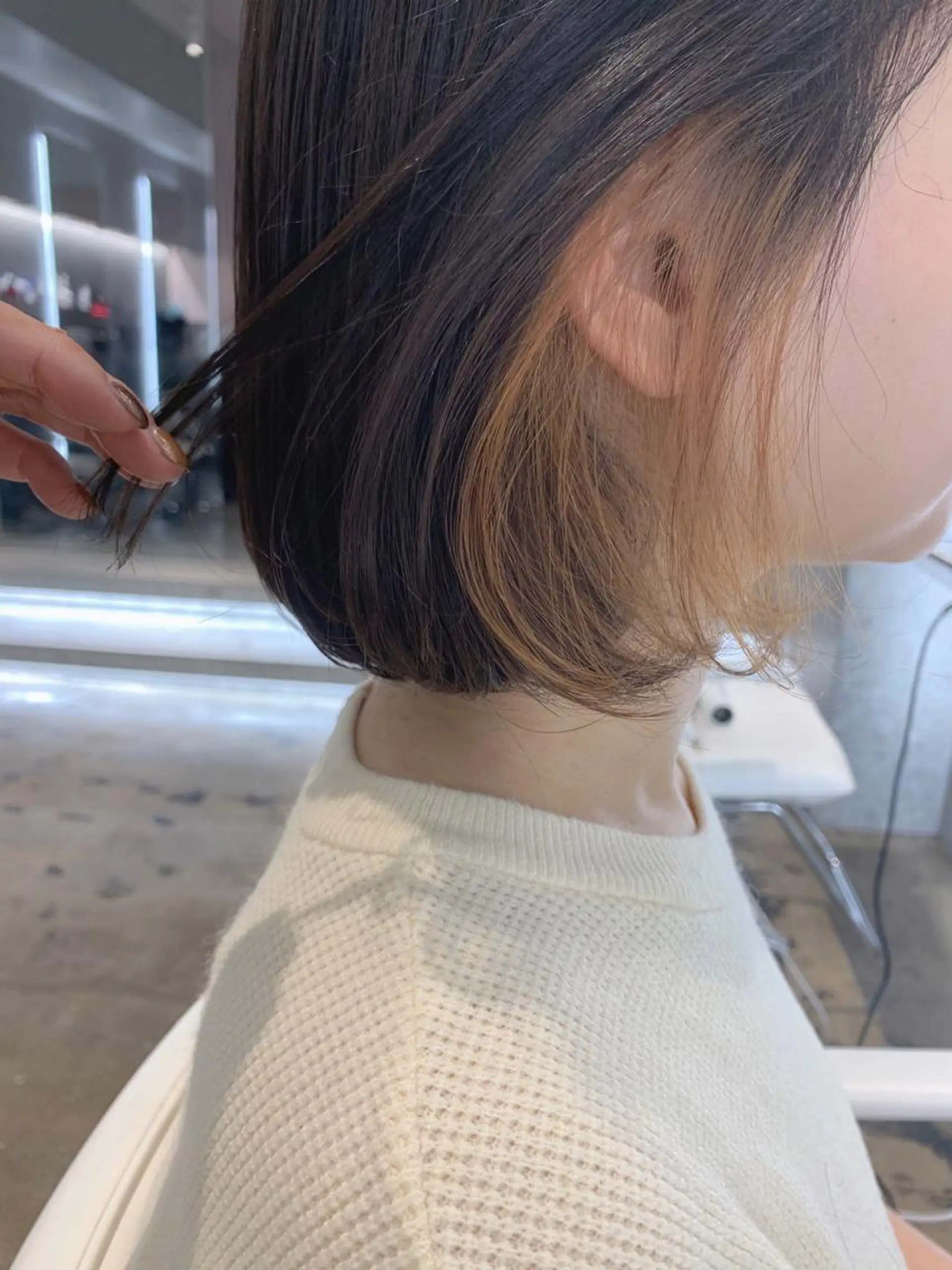 ショート カラー カット ヘアカラー トリートメント PHIDGE所属・山下 千明のヘアスタイル