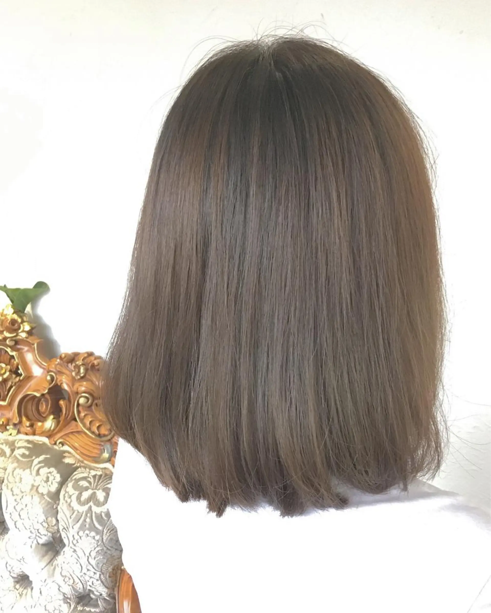 ミディアム カラー パーマ ヘアアレンジ アッシュ ベージュカラー エグチ アキラのヘアスタイル