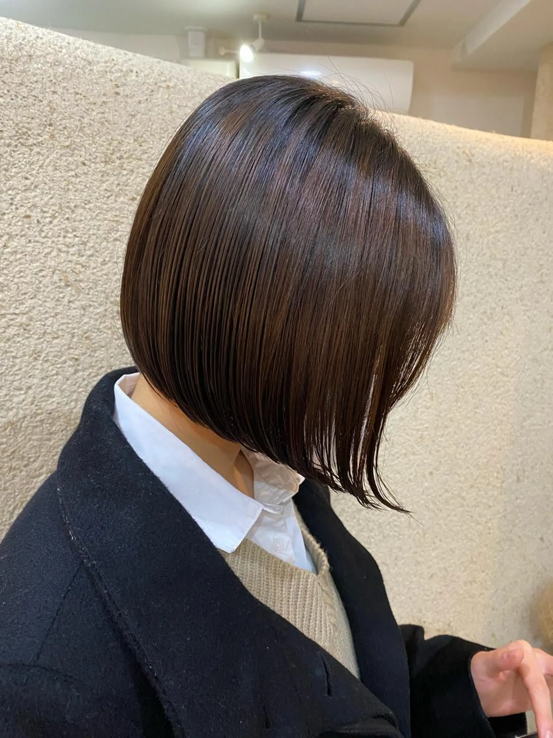 ミディアム ボブ カット ヘッドスパ ヘアセット dekujin【ジェクイン】所属・角戸 りおのヘアスタイル