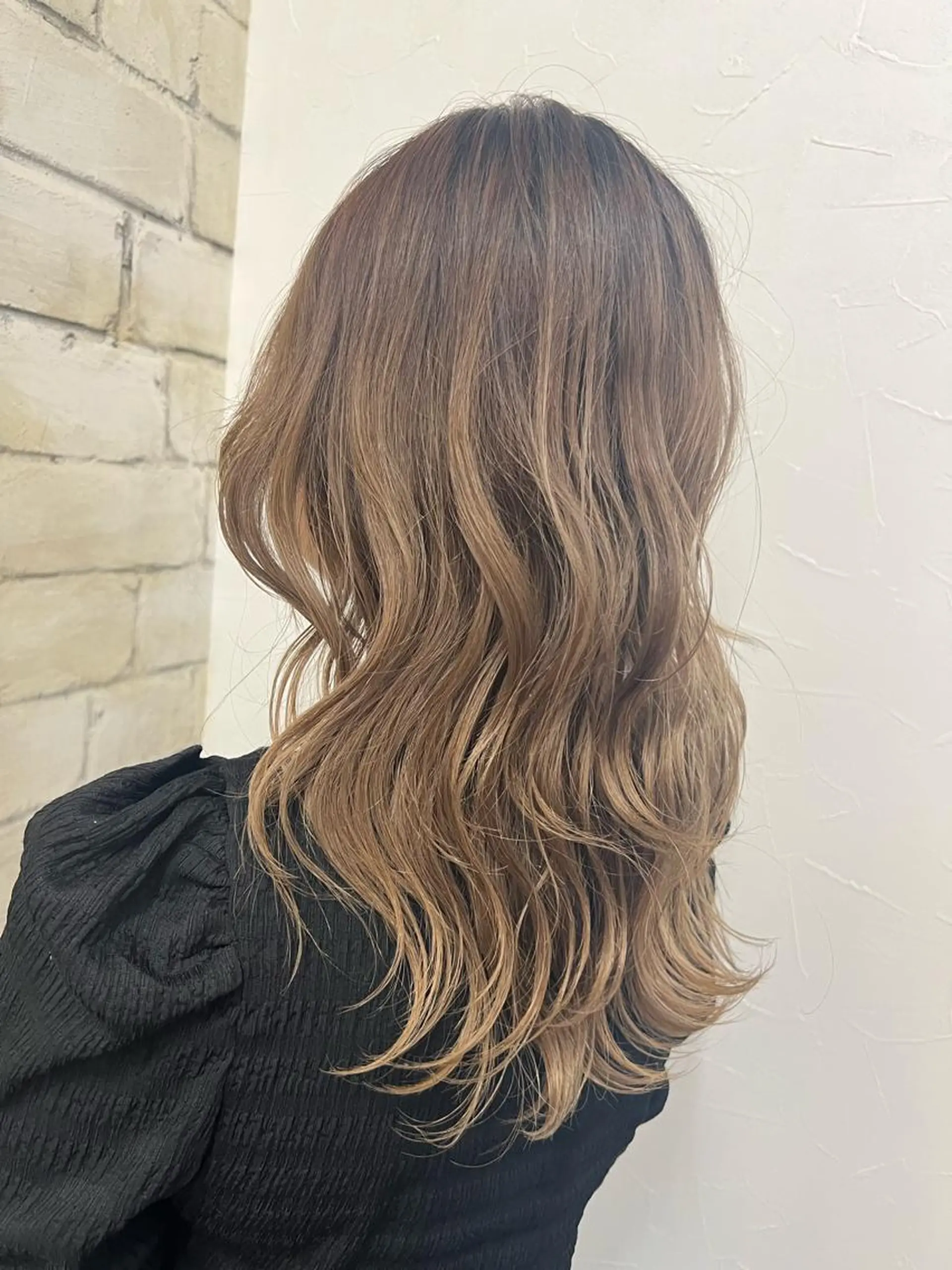 ロング カラー カコ/レイヤーカット ヘアアレンジのヘアスタイル