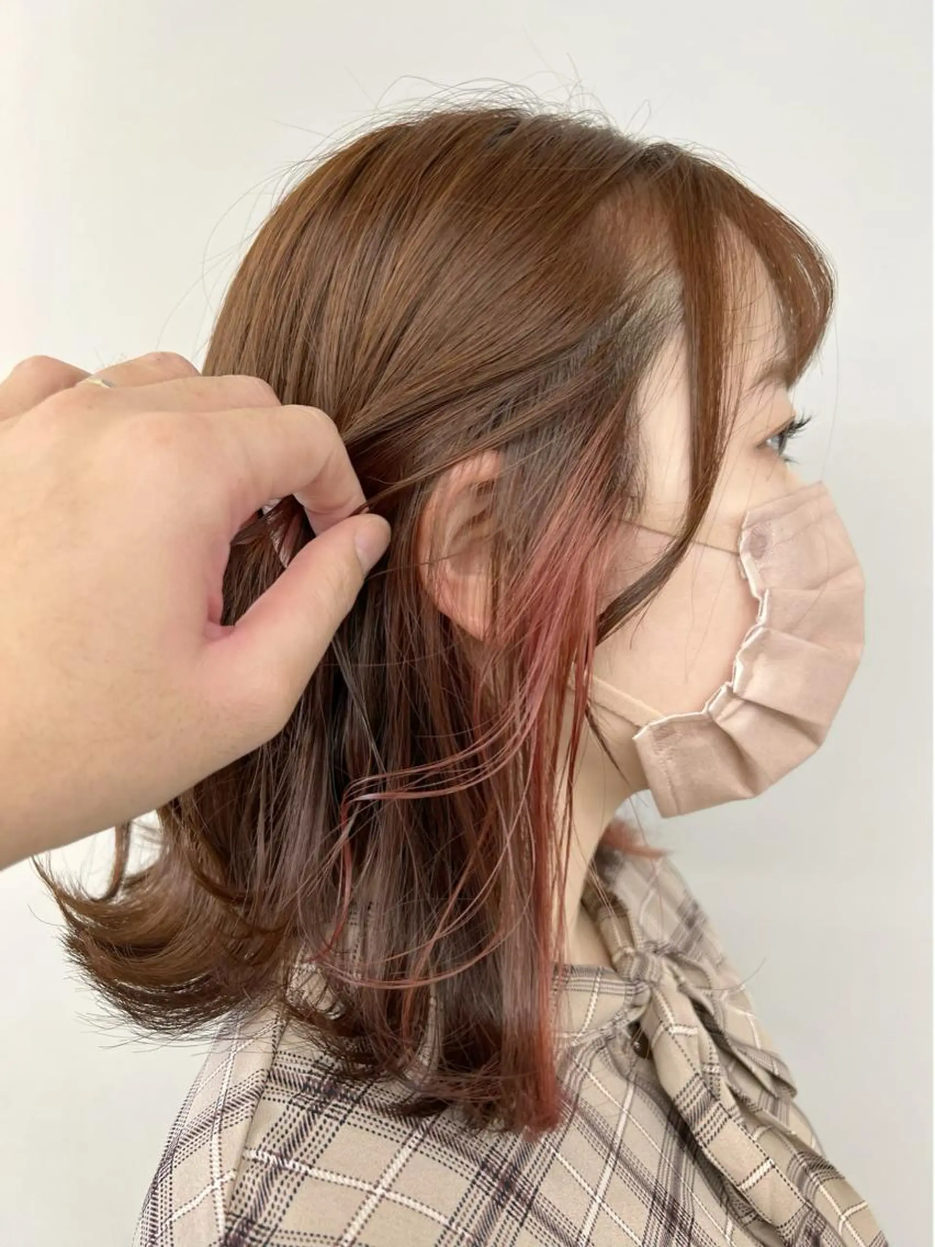 ミディアム カラー インナーカラー ボブ 代表　YUKI ☆のヘアスタイル