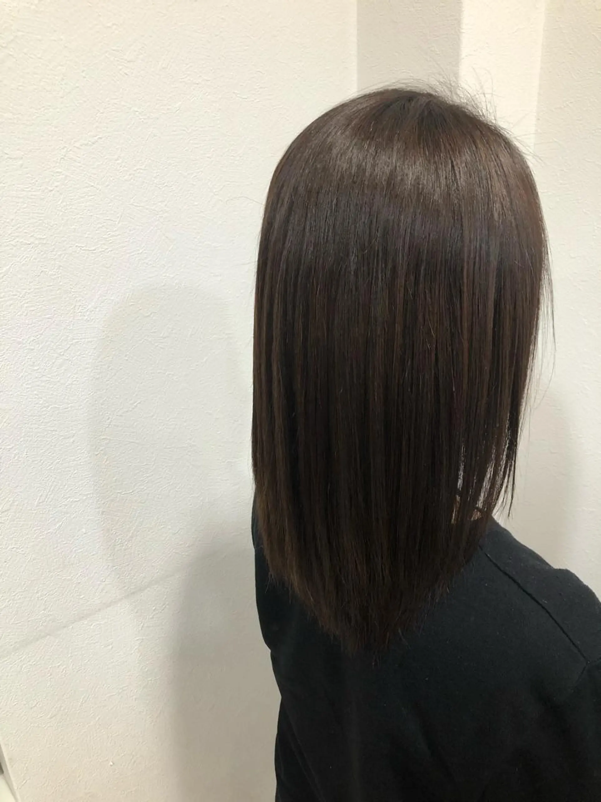セミロング カラー カット ヘアカラー 福岡 舞のヘアスタイル