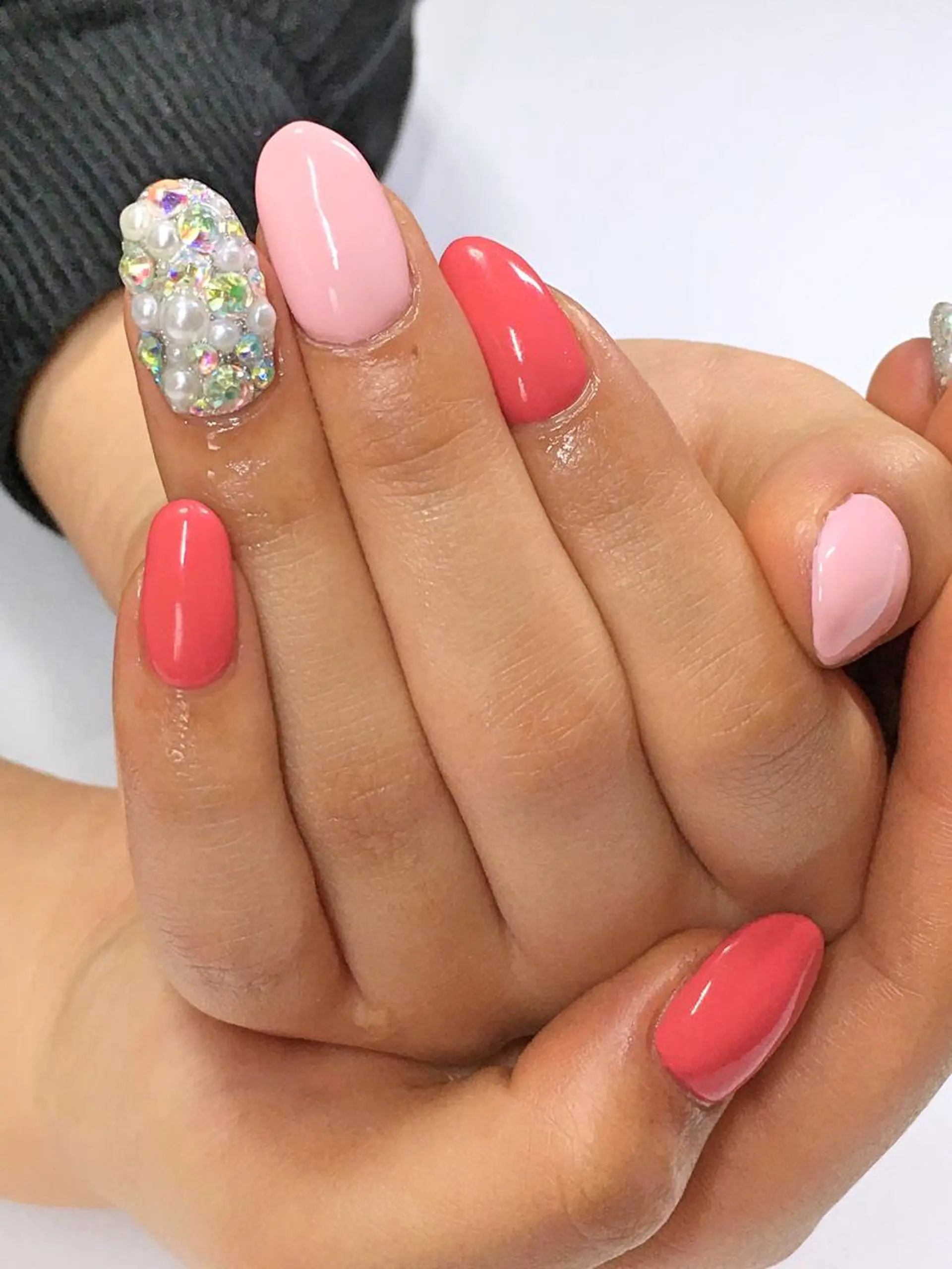 ネイル 長さ出し ワンカラーネイル スカルプネイル glow_ nailのネイルデザイン