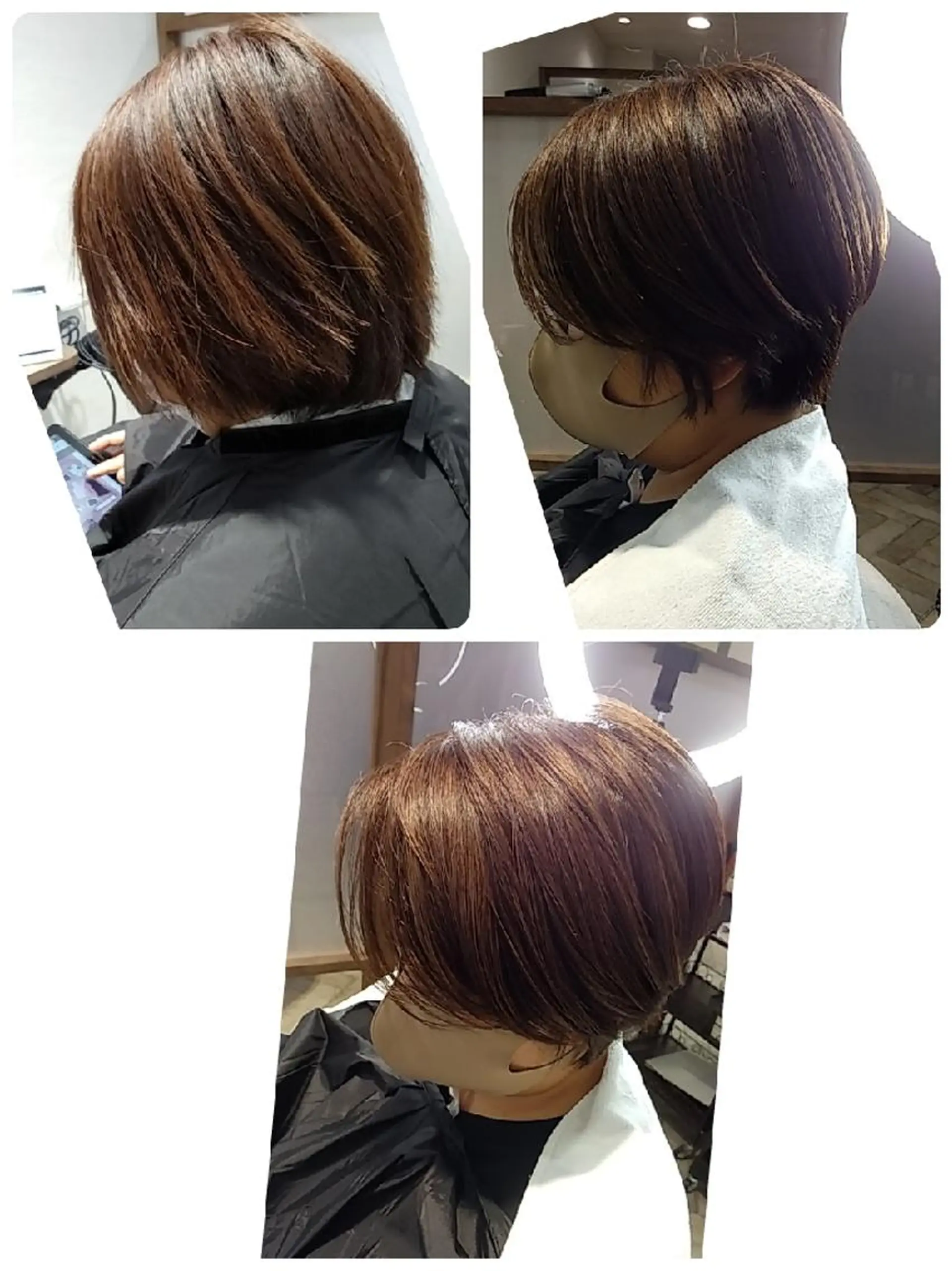 ショート カラー ベージュカラー ハイライトカラー ハイライト ponte福岡西店所属・kijima ricoのヘアスタイル