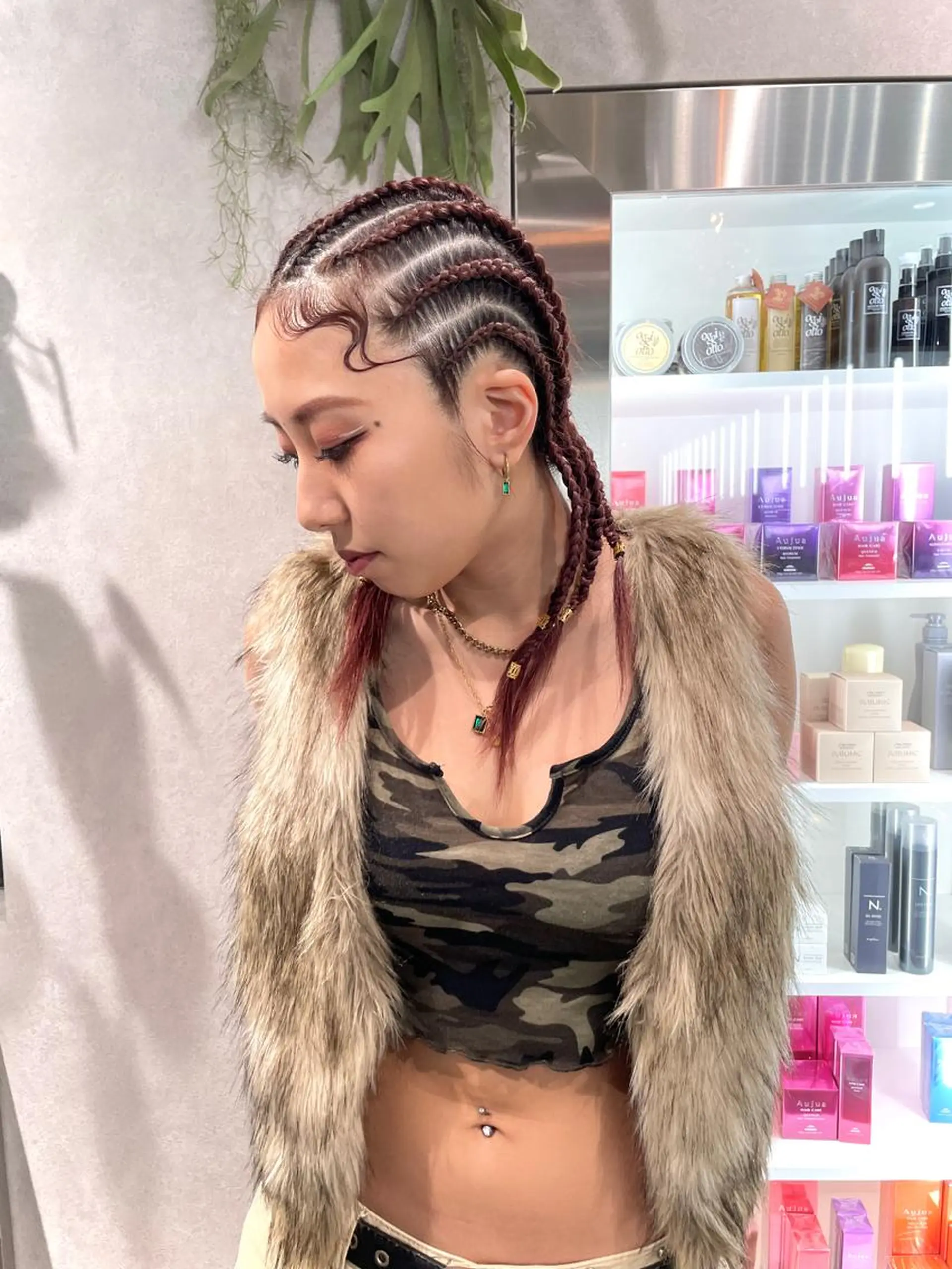 ヘアアレンジ ヘアセット スミレ /メンズ /コーンロウのヘアスタイル