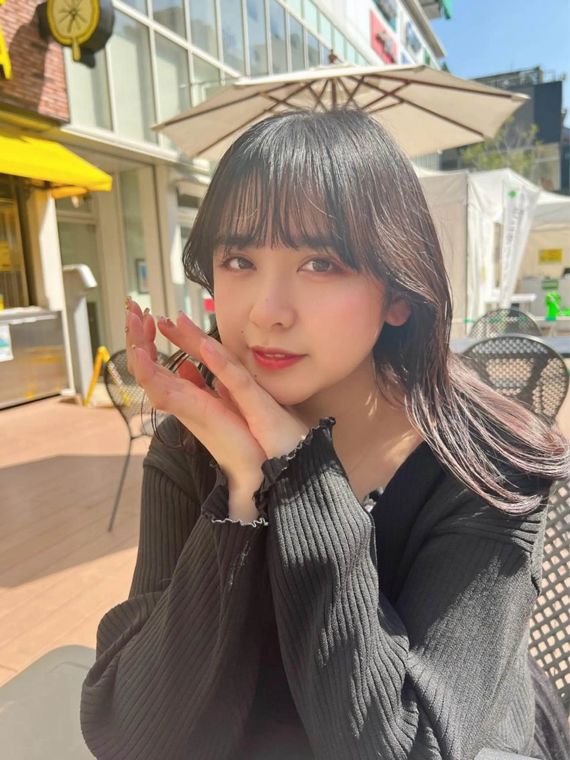 セミロング カラー ヘアアレンジ くびれヘア 韓国風ヘア 顔まわり職人🇰🇷 韓国ヘア/KAITOのヘアスタイル