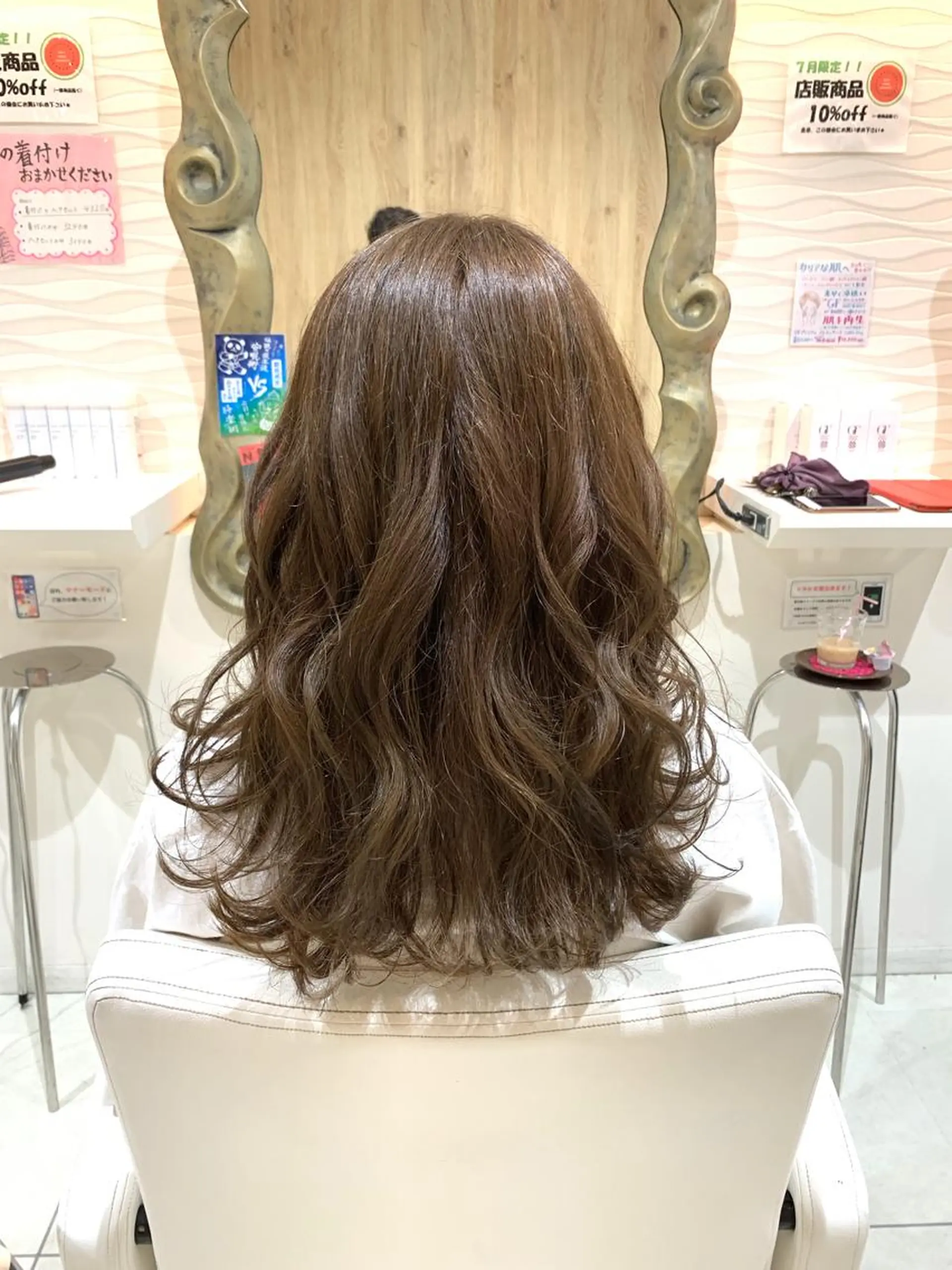 セミロング カラー ヘアアレンジ ヘアカラー トリートメント 松吉 純平のヘアスタイル