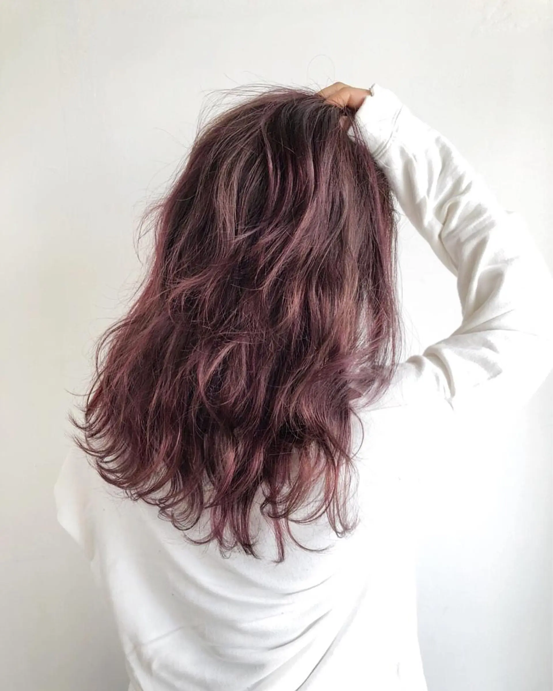 セミロング カラー ダブルカラー ピンクカラー ピンクパープル パープルカラー 🌿海外Style・ KOHEIのヘアスタイル