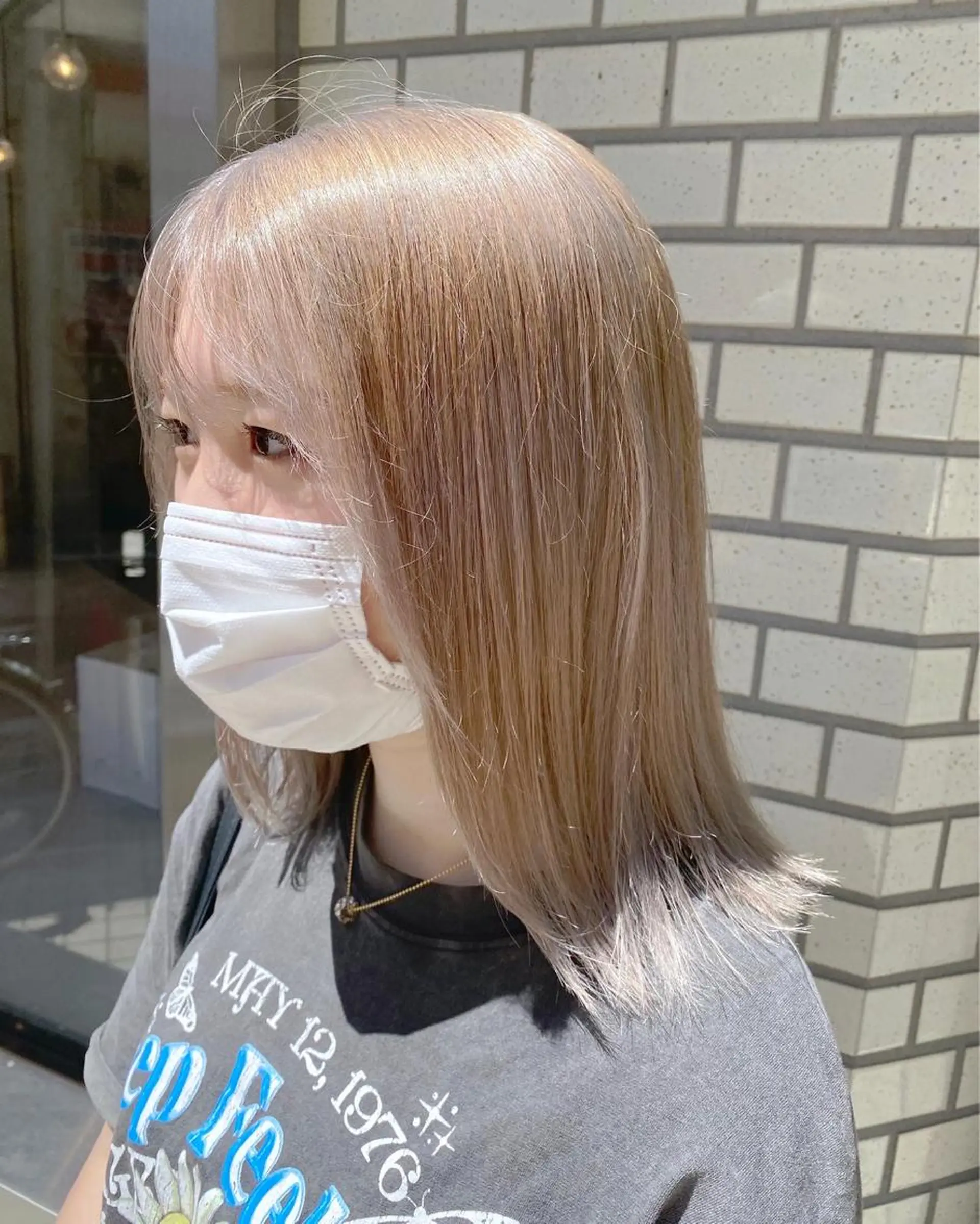 ミディアム カラー ベージュカラー ホワイトベージュ 髪質改善/ブリーチ 🎨MASAKiのヘアスタイル