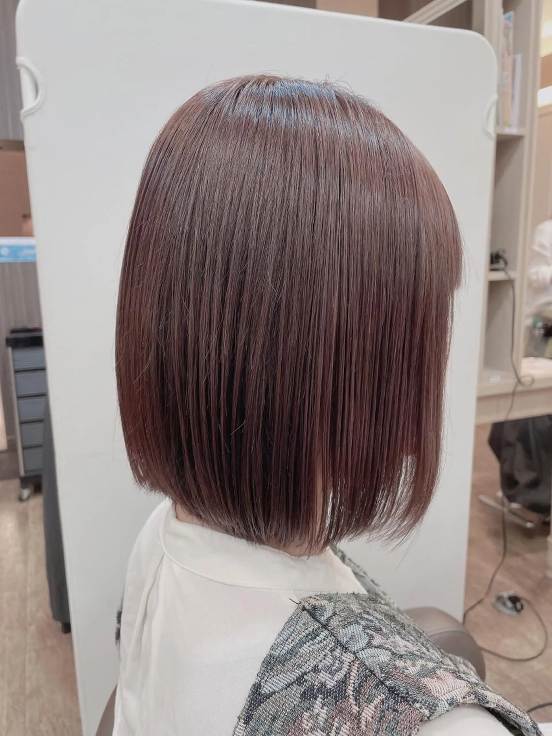 ショート カラー イルミナカラー ピンクカラー ヘアカラー 尚平 髪質改善 大人のデザインカラーのその他イメージ